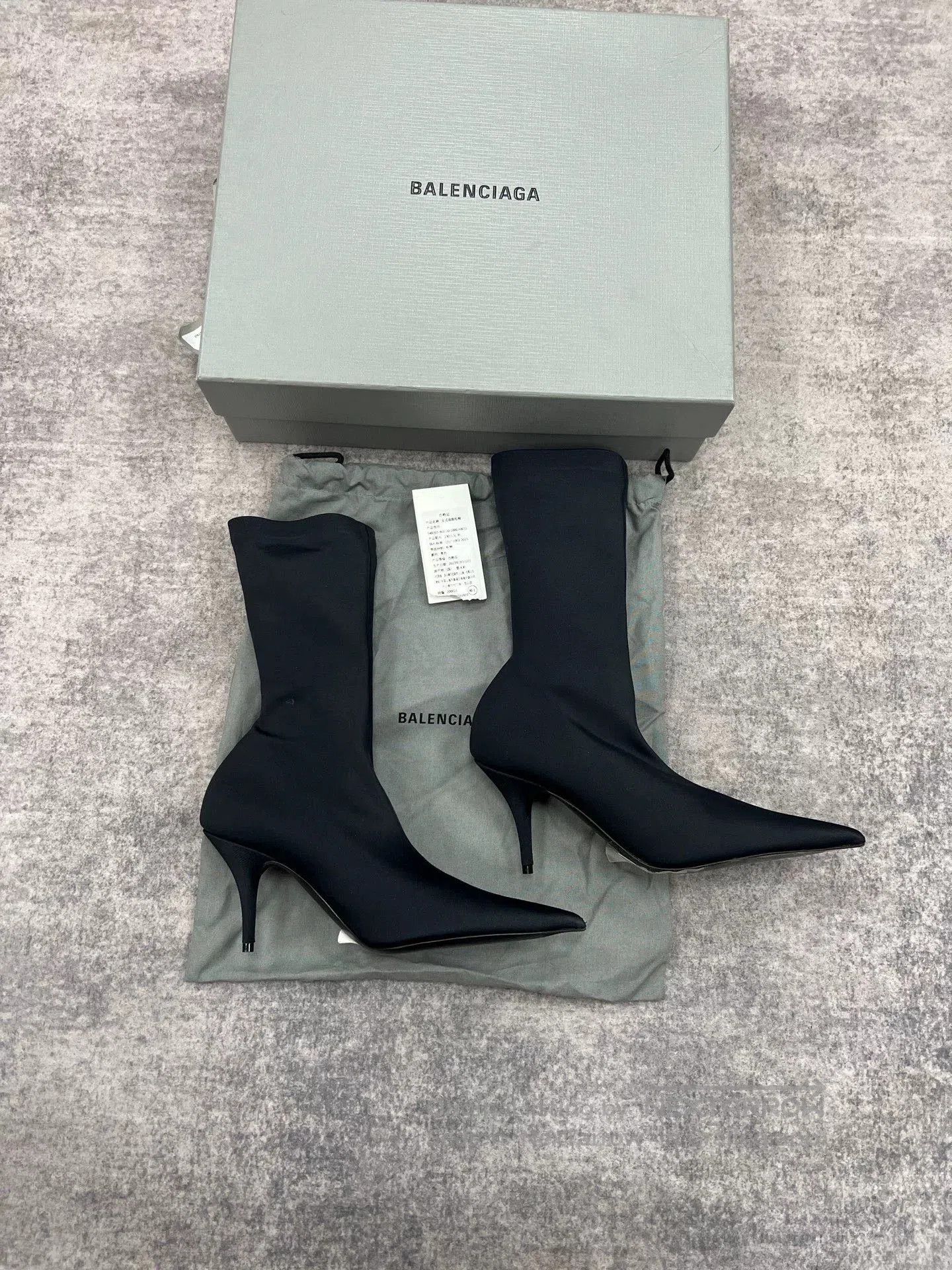 Balenciaga balenciaga black pointed toe ankle boots. Size US 6 / IT 36 - 1 Thumbnail