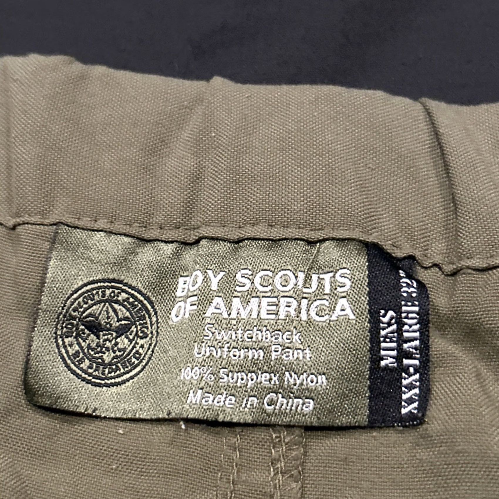 Vintage Boy Scouts of America Cargo Shorts Men 3XL Green Belted Outdoor B32 Size US 39 - 2 Thumbnail