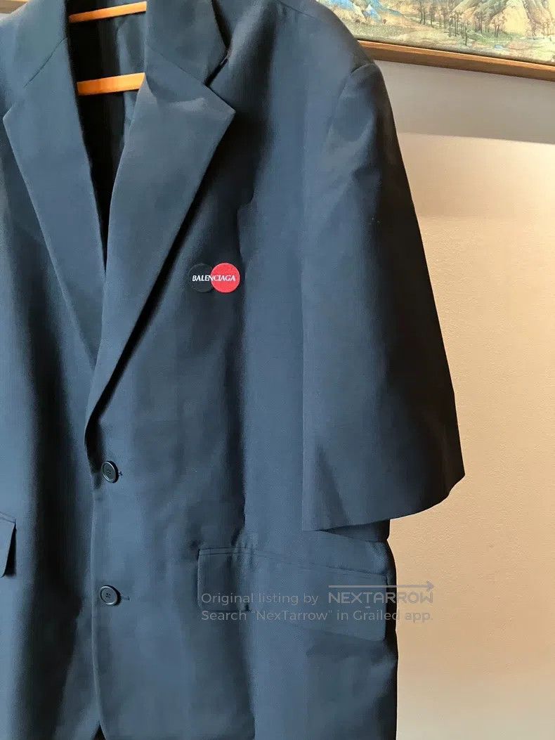 Balenciaga Balenciaga Black Suit with Mastercard Logo Embroidery, Siz Size US S / EU 44-46 / 1 - 5 Thumbnail