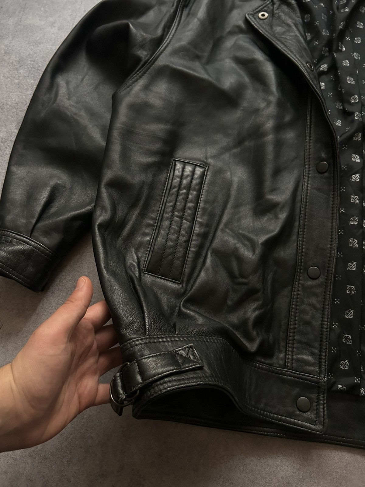 Genuine Leather × Vintage Vintage Real Leather Mens Trend leather jacket Y2k Size US M / EU 48-50 / 2 - 3 Thumbnail