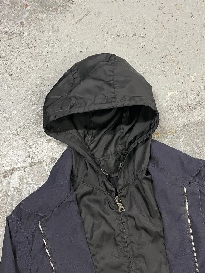Prada AW2009 Prada Navy Nylon Hooded Jacket Linea Rossa Size US M / EU 48-50 / 2 - 6 Thumbnail