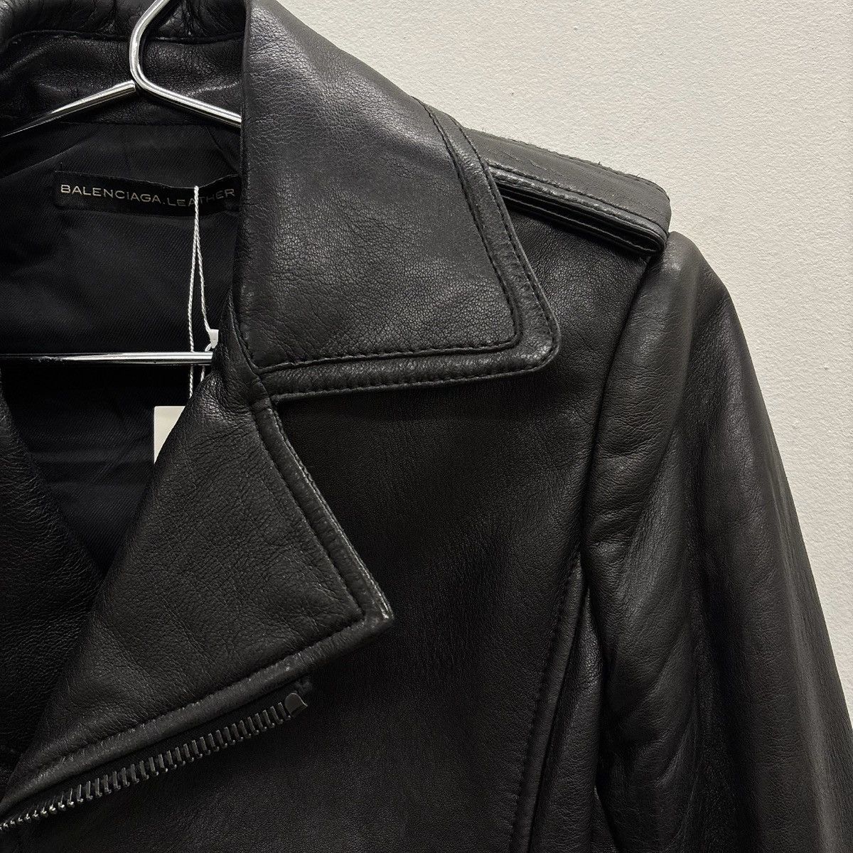 Balenciaga FW12 Balenciaga By Nicholas Ghesquiere Leather Moto Jacket Size XS / US 0-2 / IT 36-38 - 7 Thumbnail