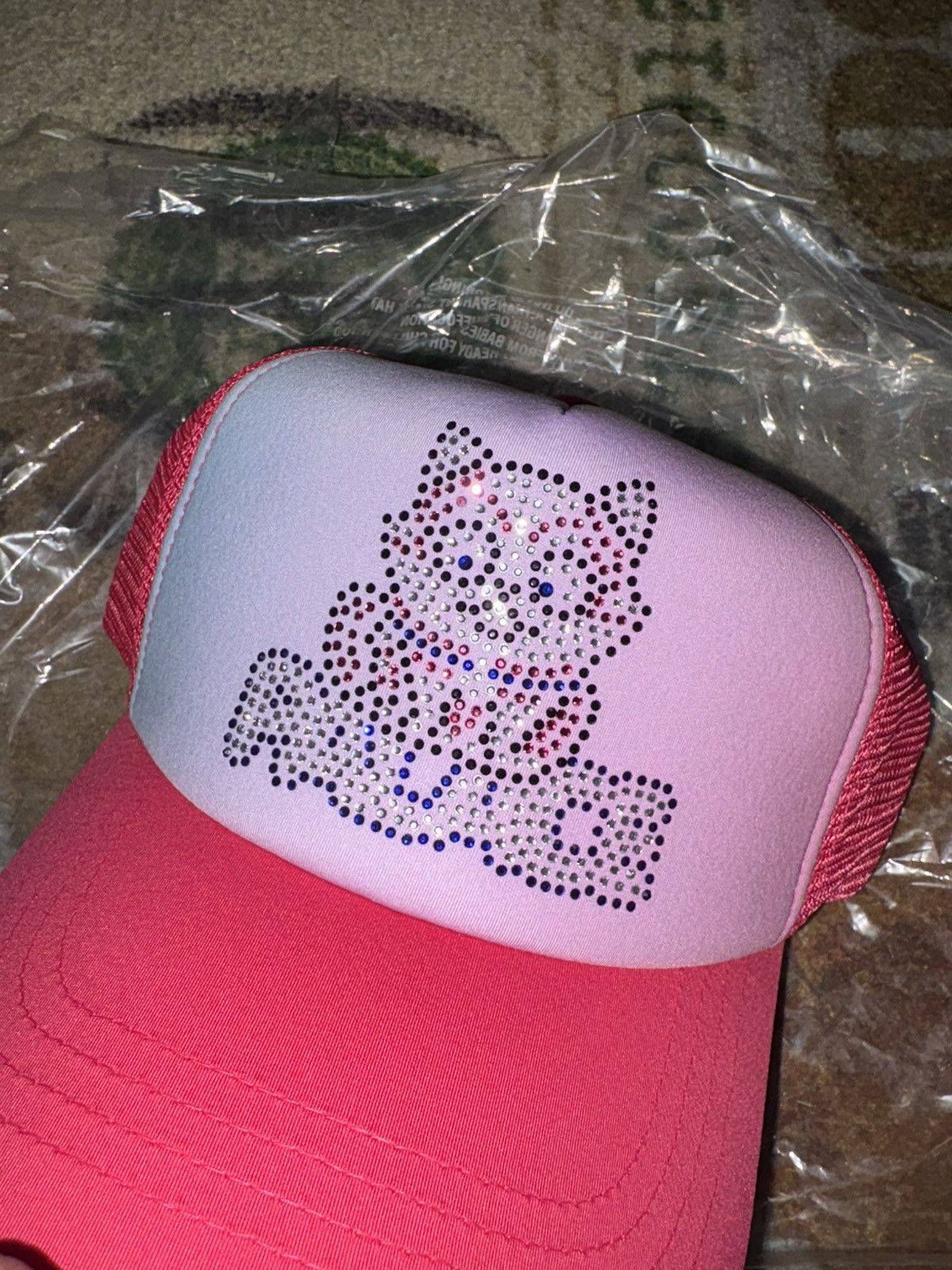Palace Palace Kitty Rhinestone Trucker Hat Size ONE SIZE - 2 Thumbnail