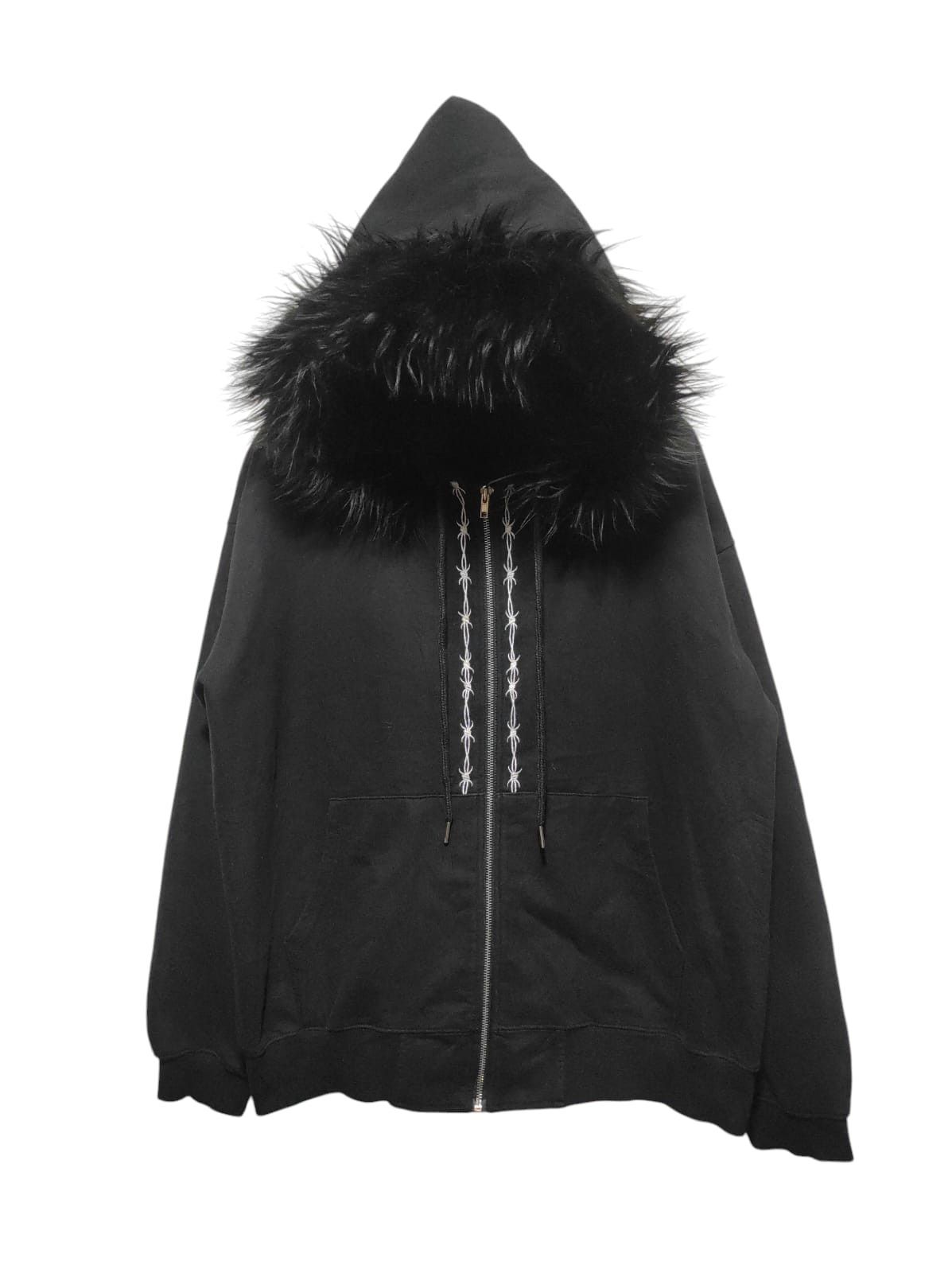 Pre-owned Hysteric Glamour X If Six Was Nine Aiver Heavy Oversized Zipper Fur Hoodie Lgb I6w9 Style