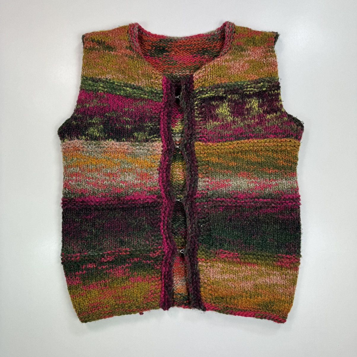Electric Cottage × Vintage Vintage Handmade Wool Cardigan Vest Fairy Cute Cottage Size M / US 6-8 / IT 42-44 - 1 Thumbnail