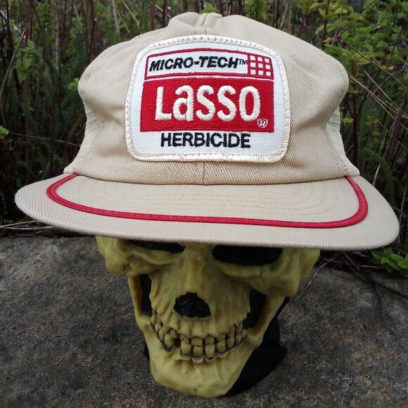 Vintage Vintage Lasso Micro-Tech Herbicide Patch Snap Trucker Hat Size ONE SIZE - 1 Thumbnail