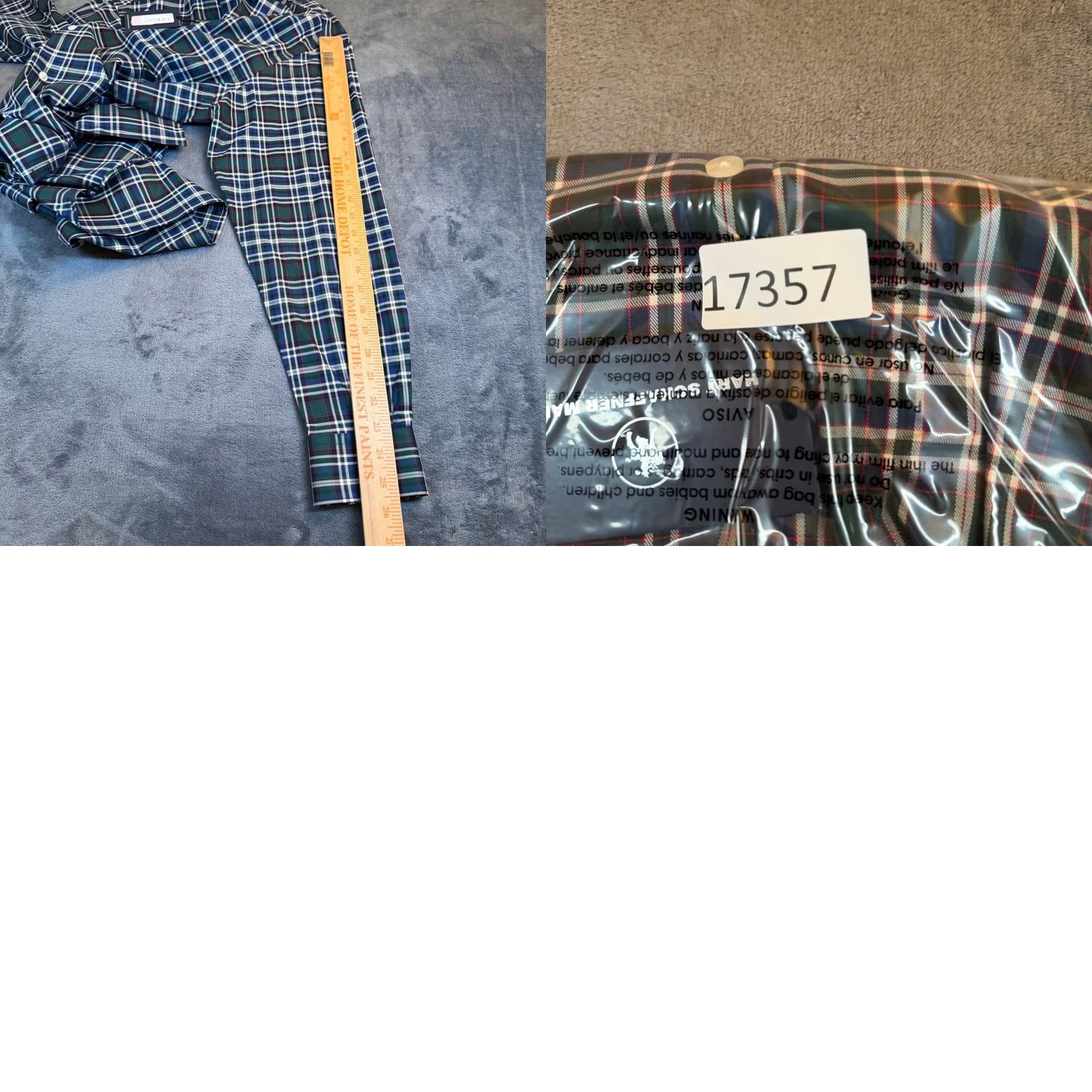 Hart Schaffner Marx Hart Schaffner Marx Button-Down Shirt Green Plaid Men M NWT Stretch Comfort Size US M / EU 48-50 / 2 - 8 Thumbnail