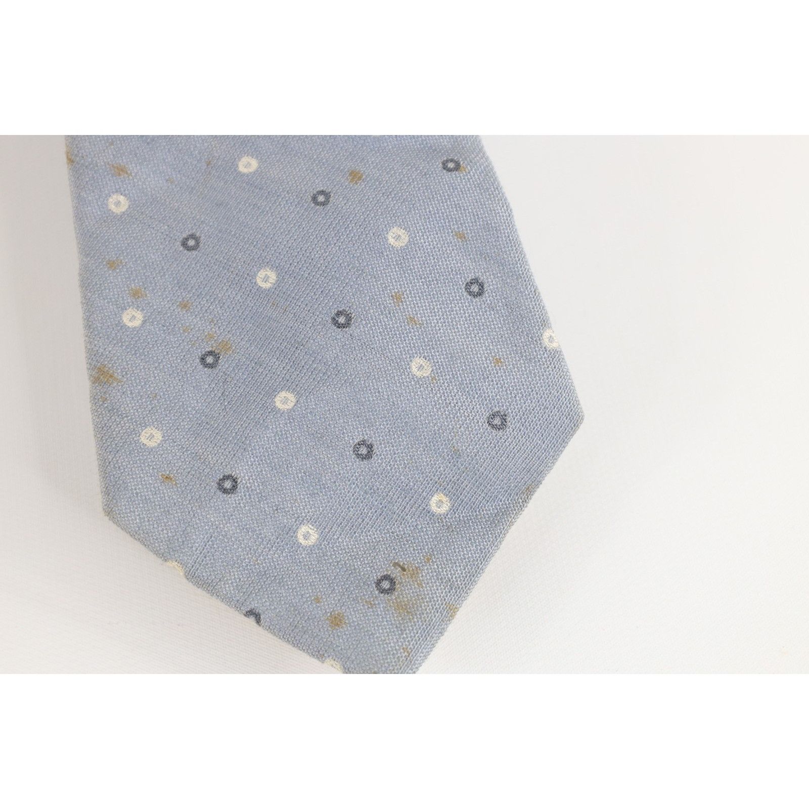 Vintage Vintage 80s 90s Calvin Klein Distressed Polka Dot Neck Tie Size ONE SIZE - 2 Thumbnail