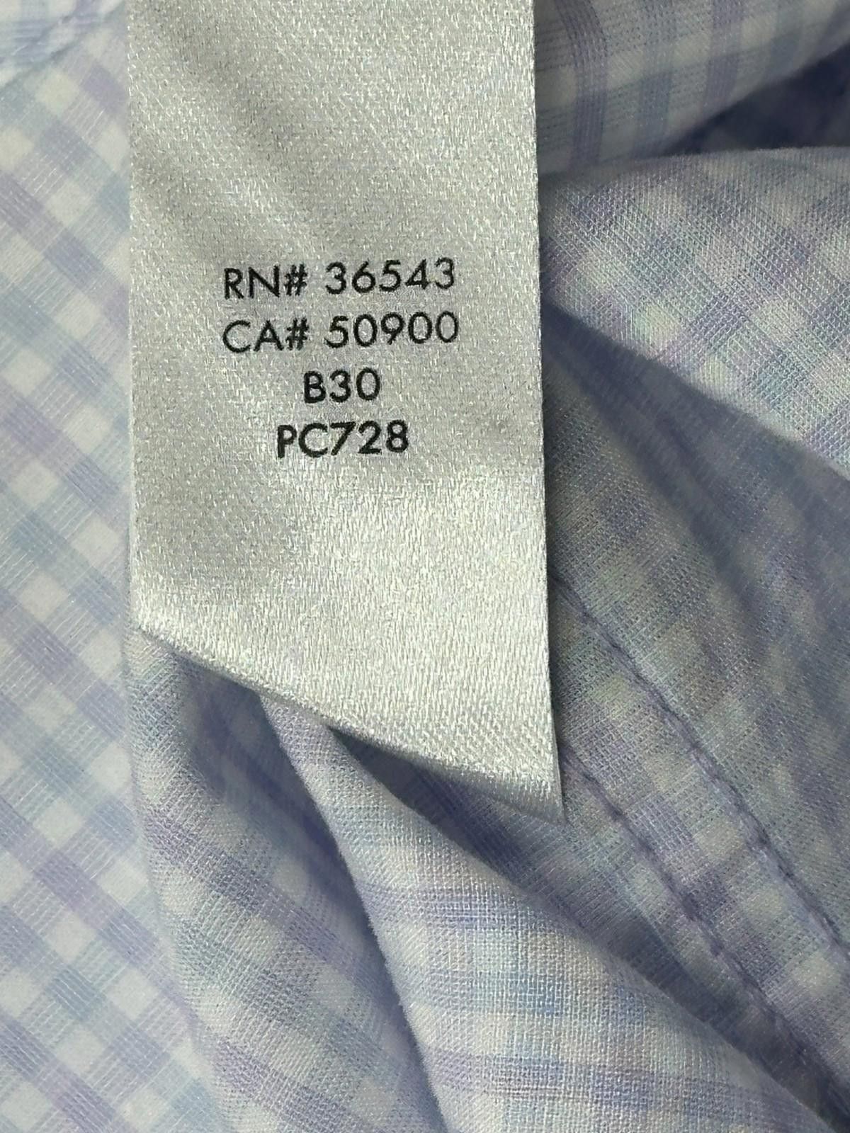 Calvin Klein Calvin Klein Checked Pockets Long Sleeve Button Down Blue M Size US M / EU 48-50 / 2 - 5 Thumbnail