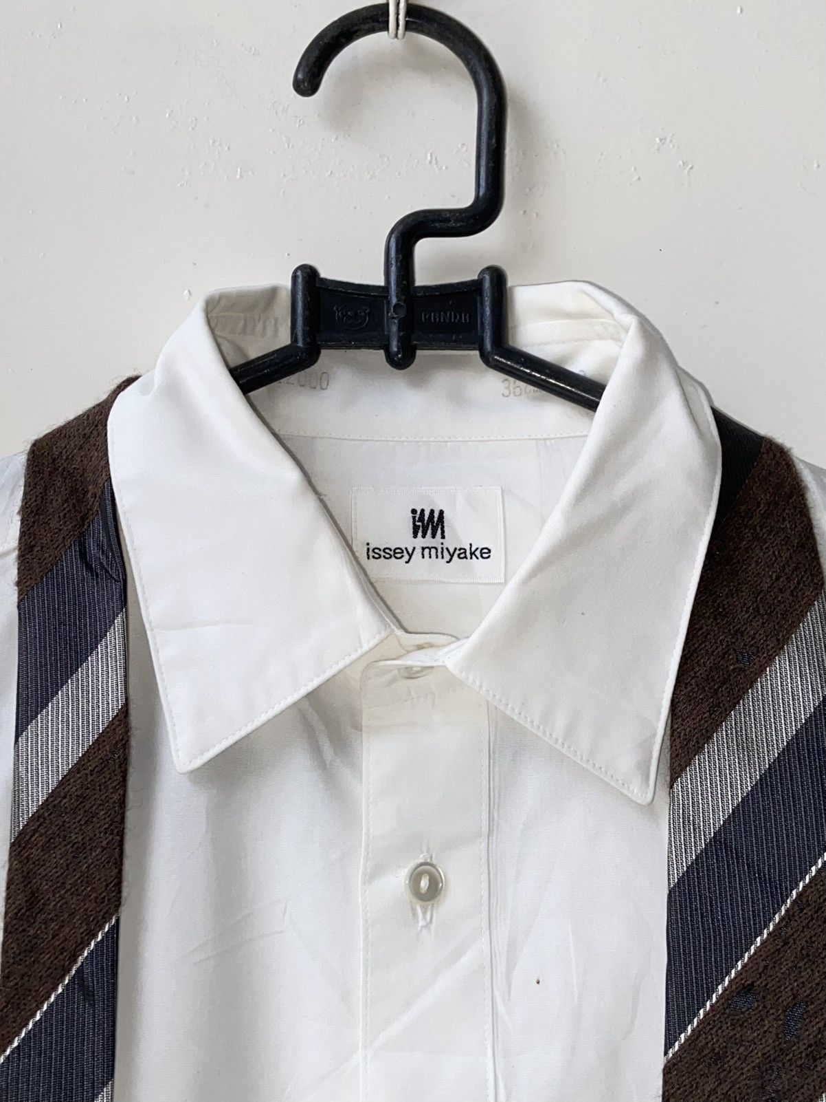Issey Miyake ISSEY MIYAKE IM White Shirt Tie Size US S / EU 44-46 / 1 - 5 Thumbnail