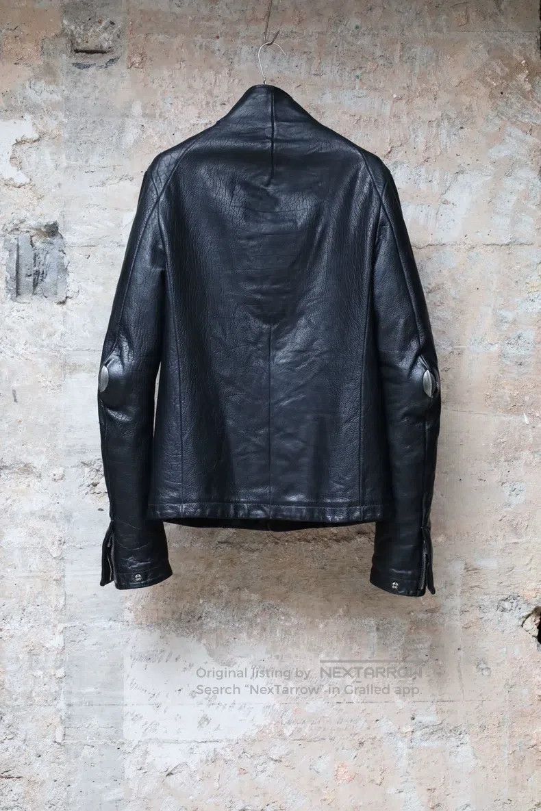 Carol Christian Poell Carol Christian Poell Elbow titanium leather jacket Size US S / EU 44-46 / 1 - 5 Thumbnail