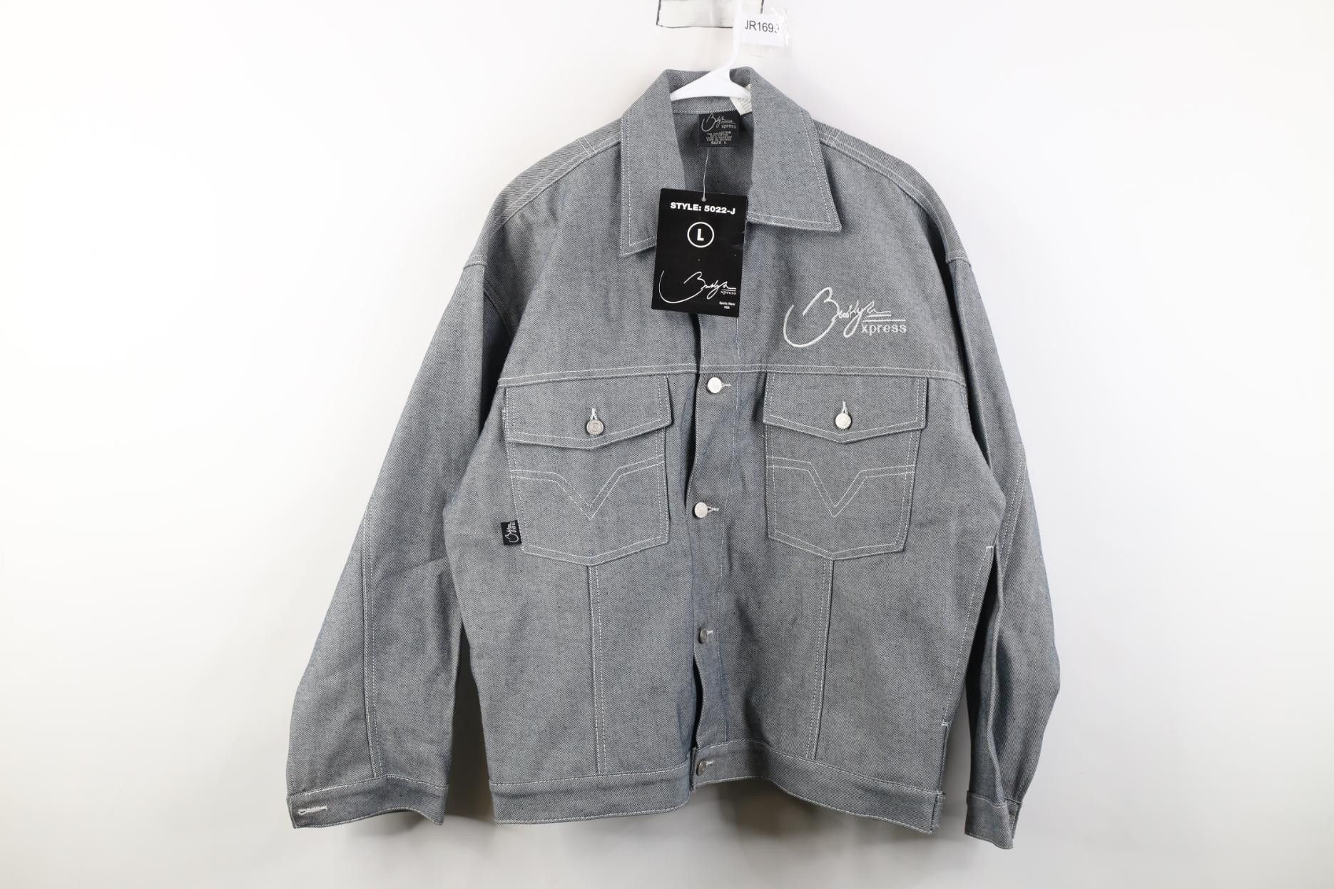 Vintage Deadstock Vintage 90s Y2K Streetwear Denim Trucker Jacket Size US L / EU 52-54 / 3 - 1 Thumbnail