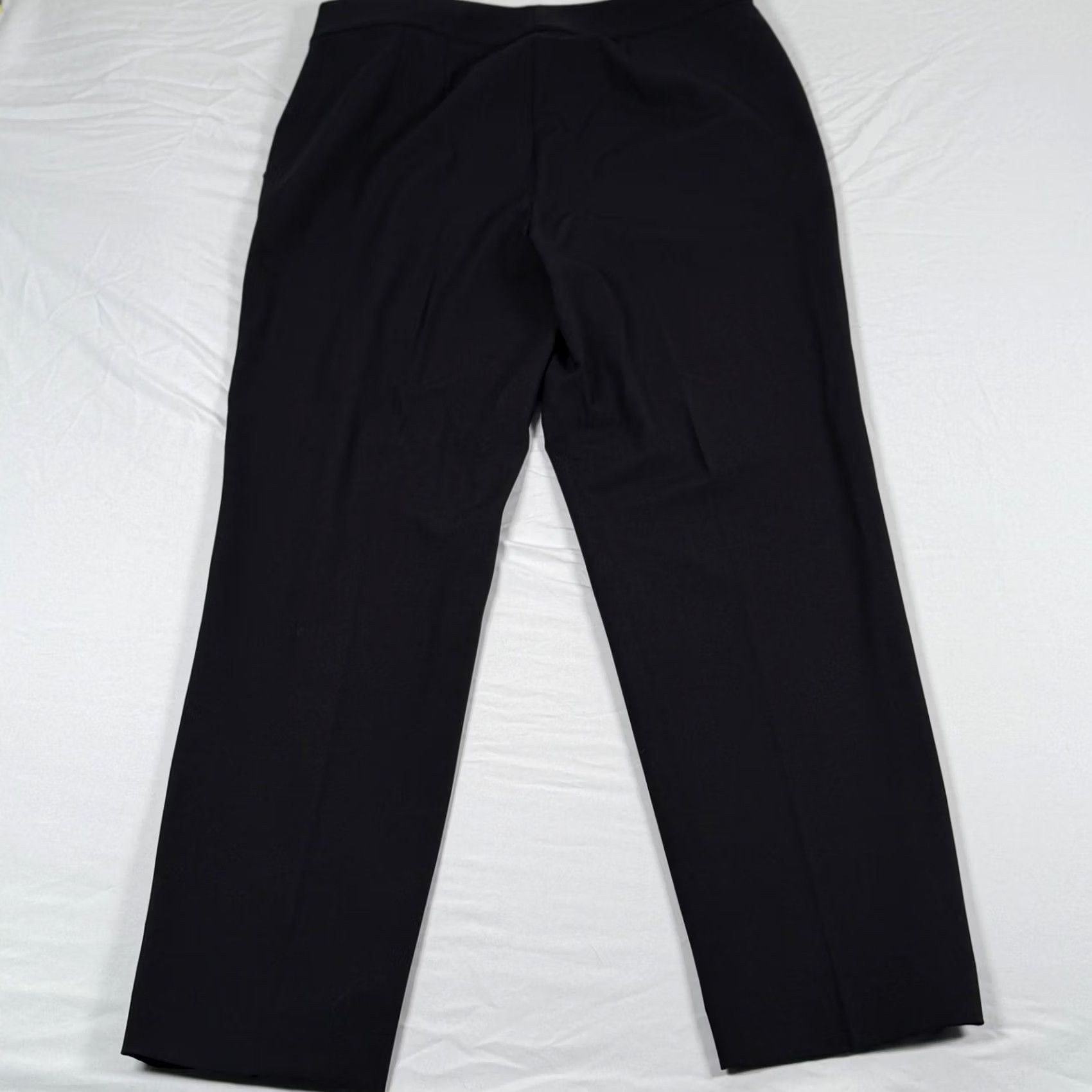 St. John St John Collection Pants Trouser 12 Black Wool Stretch Dress Straight Leg Career Size 34" / US 12 / IT 48 - 3 Thumbnail