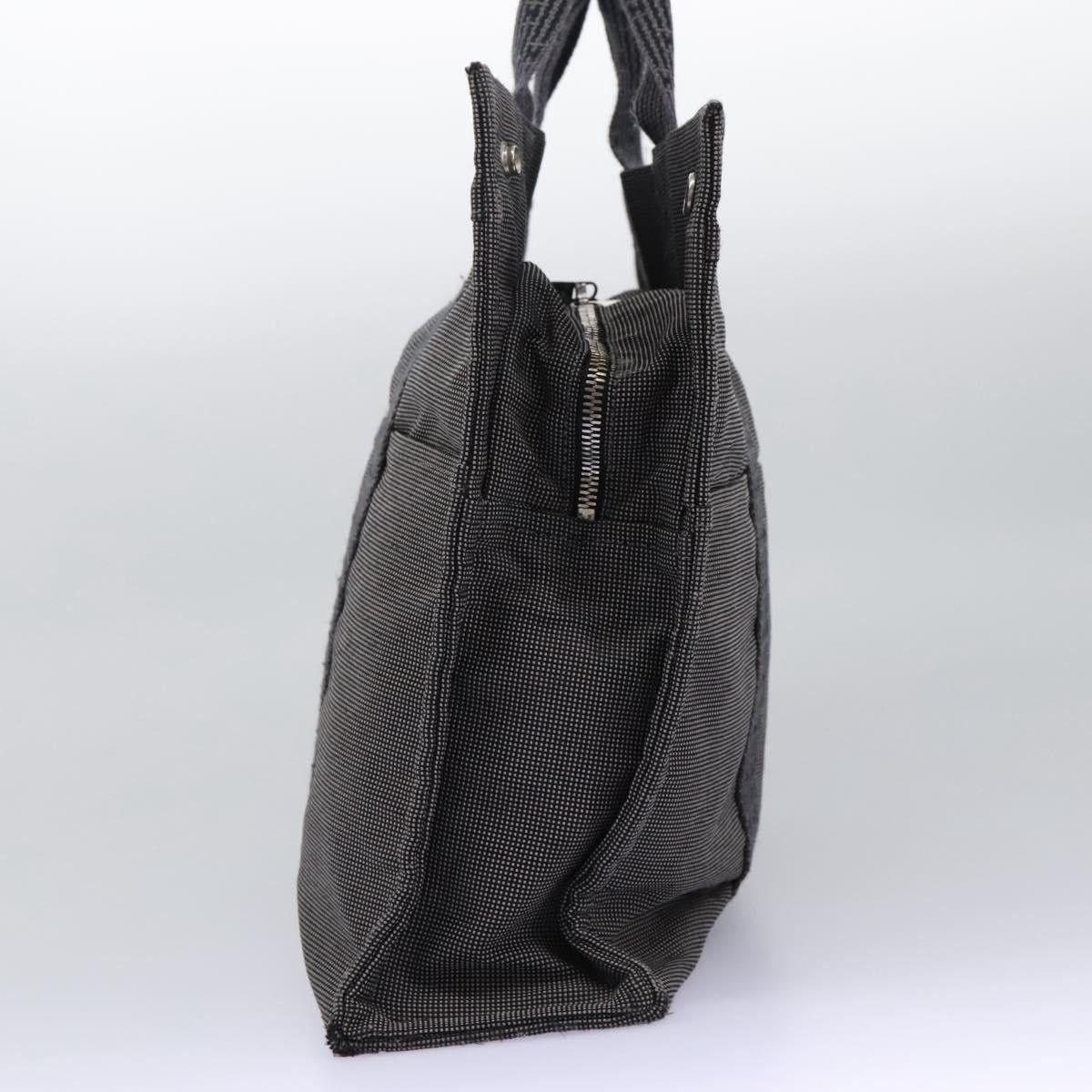 Hermes HERMES Her Line MM Hand Bag Canvas Gray Silver Size ONE SIZE - 3 Thumbnail