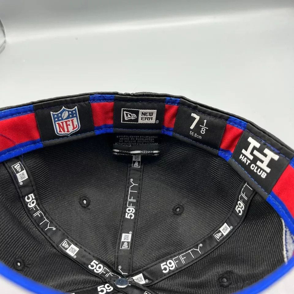 New Era Buffalo Bills Hat Men 7 1/8 59Fifty New Era NFL Fitted Cap Size ONE SIZE - 6 Thumbnail
