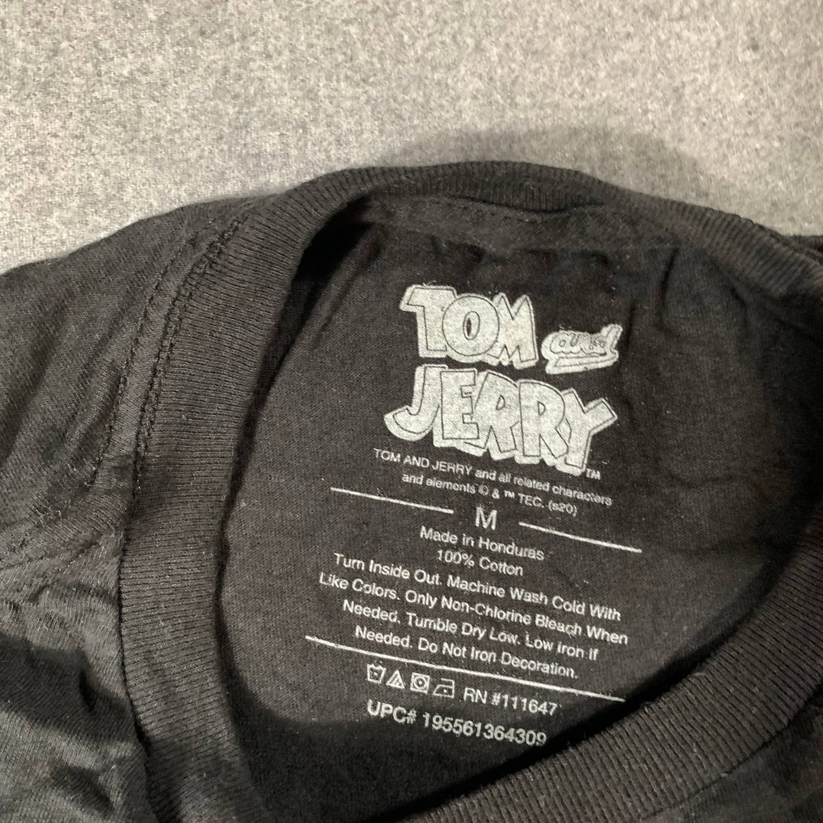 Other Tom & Jerry Shirt Women Medium Black Casual T Shirt Ladies Size M / US 6-8 / IT 42-44 - 3 Thumbnail