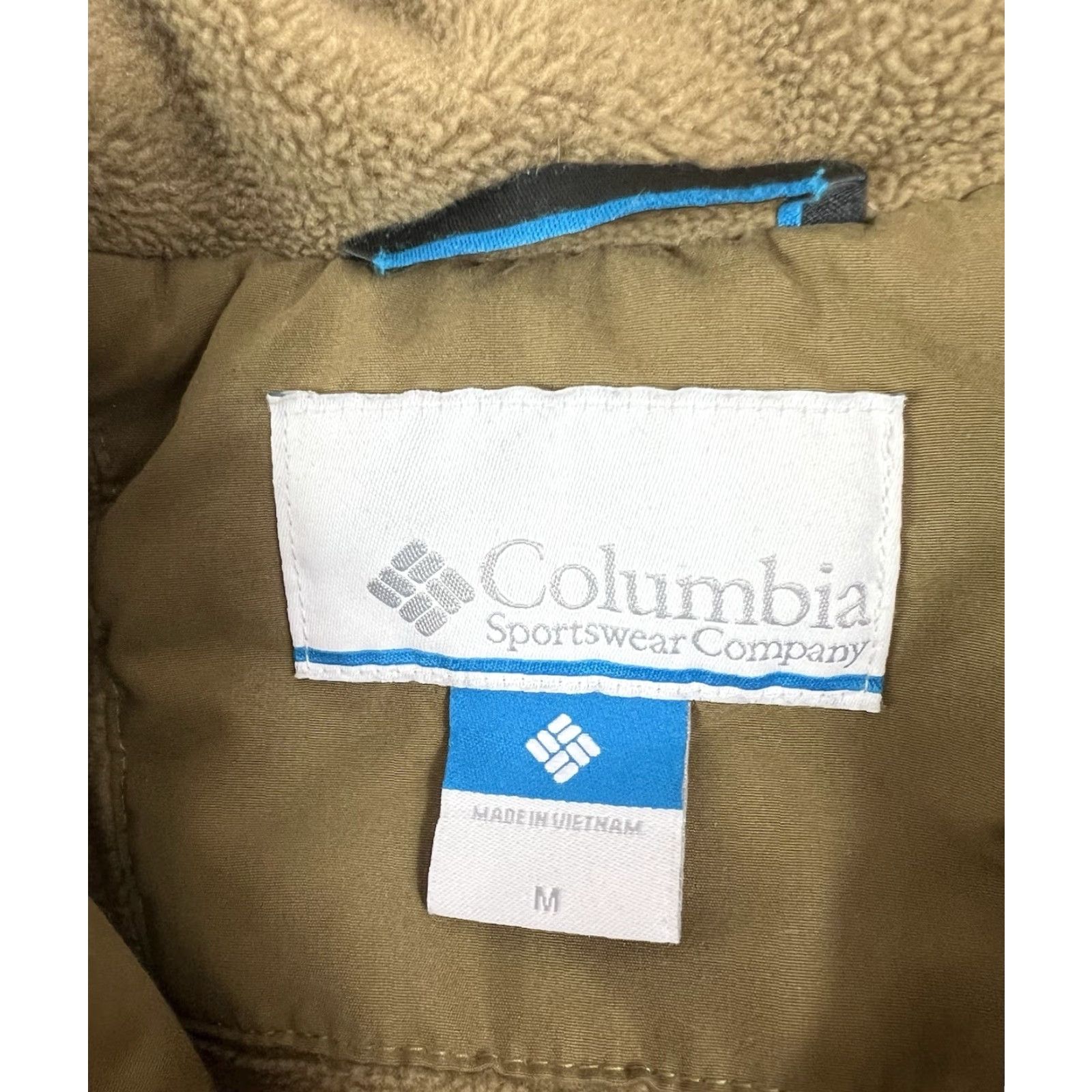 Vintage Columbia Jacket Mens Tan Lined Full Zip Size Medium Brown Polyester Stained - Pre owned Size US M / EU 48-50 / 2 - 5 Thumbnail