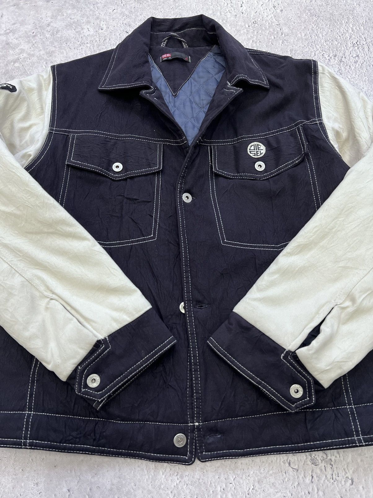 Diesel × Vintage VINTAGE VARSITY Y2K BOMBER JACKET DIESEL Size US L / EU 52-54 / 3 - 9 Thumbnail