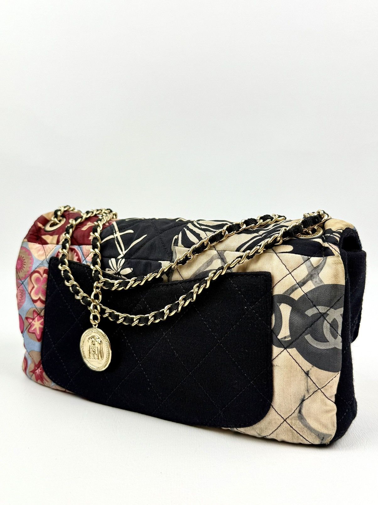 Chanel Chanel - 2014 - Jersey - Patchwork - Mini - Flap Size ONE SIZE - 9 Thumbnail