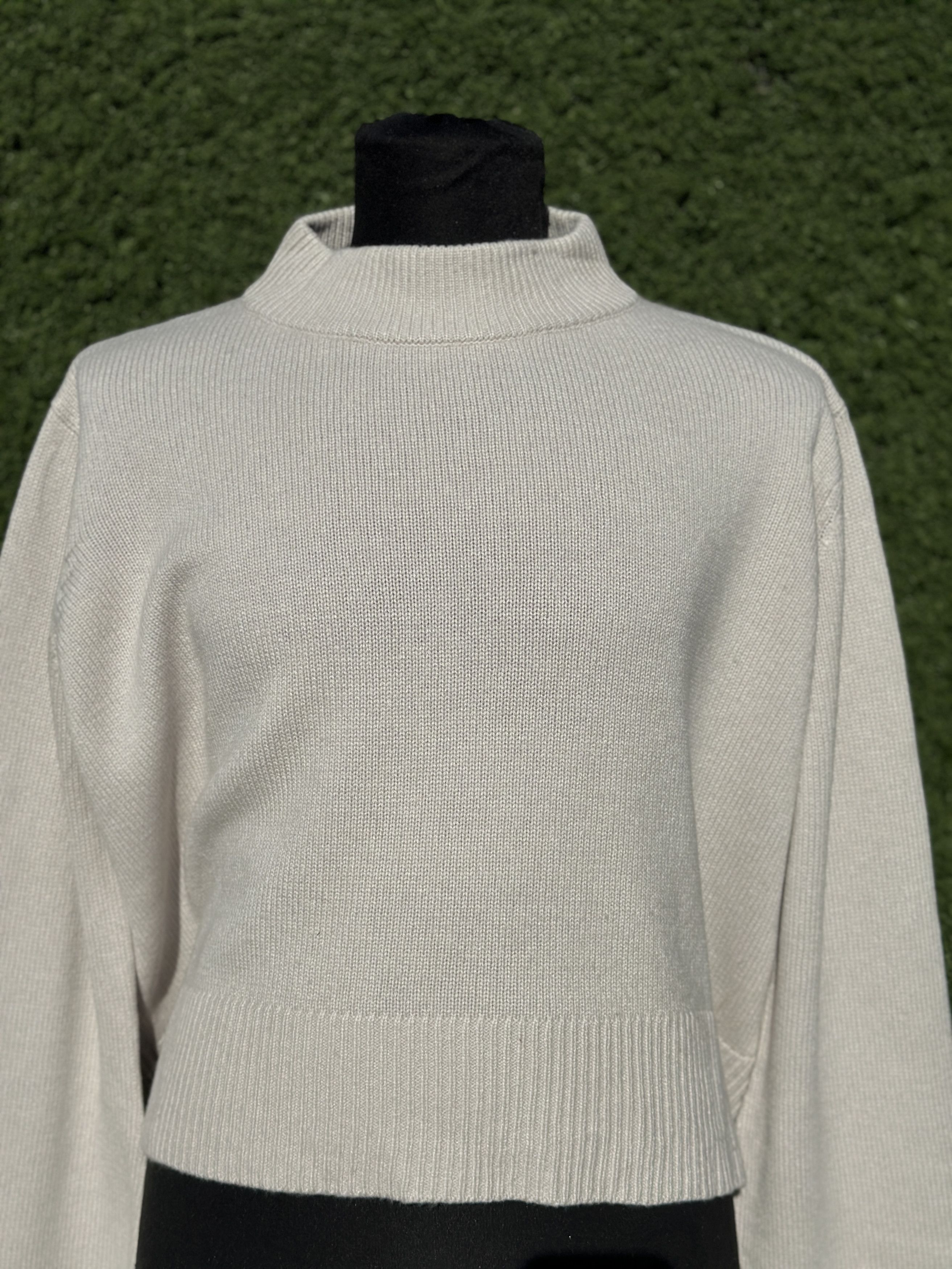 Other Jenni Kayne Size S Cashmere Blend Mock Neck Cropped Boxy Size S / US 4 / IT 40 - 8 Thumbnail
