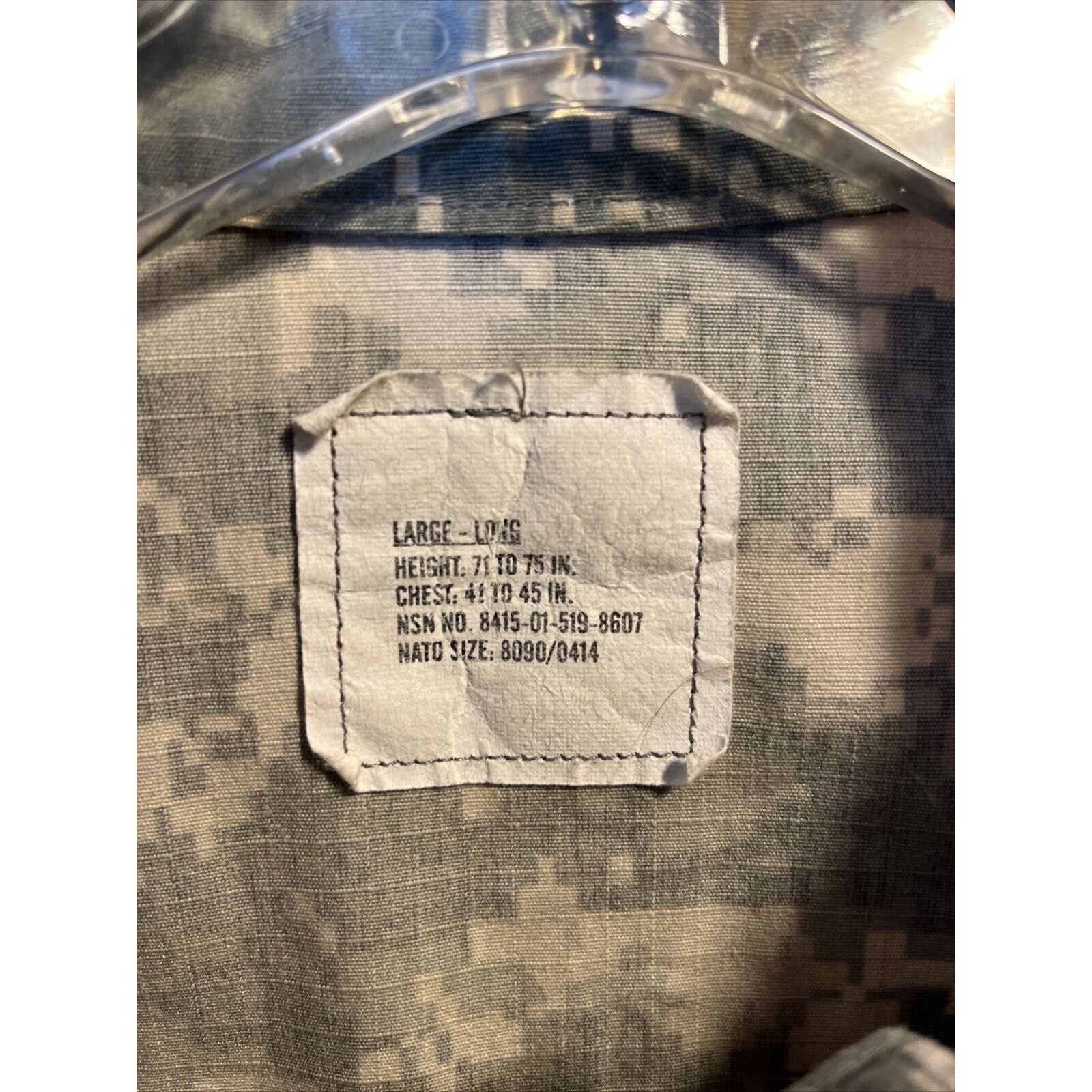 Other US Army Men’s L Long Digital Camouflage Cotton Nylon Jacket Size US L / EU 52-54 / 3 - 3 Thumbnail