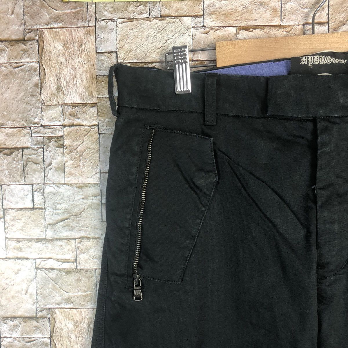 HYDROGEN DL Hydrogen H2J Black Cargo Multipocket Pants #A78 Size US 34 / EU 50 - 9 Thumbnail