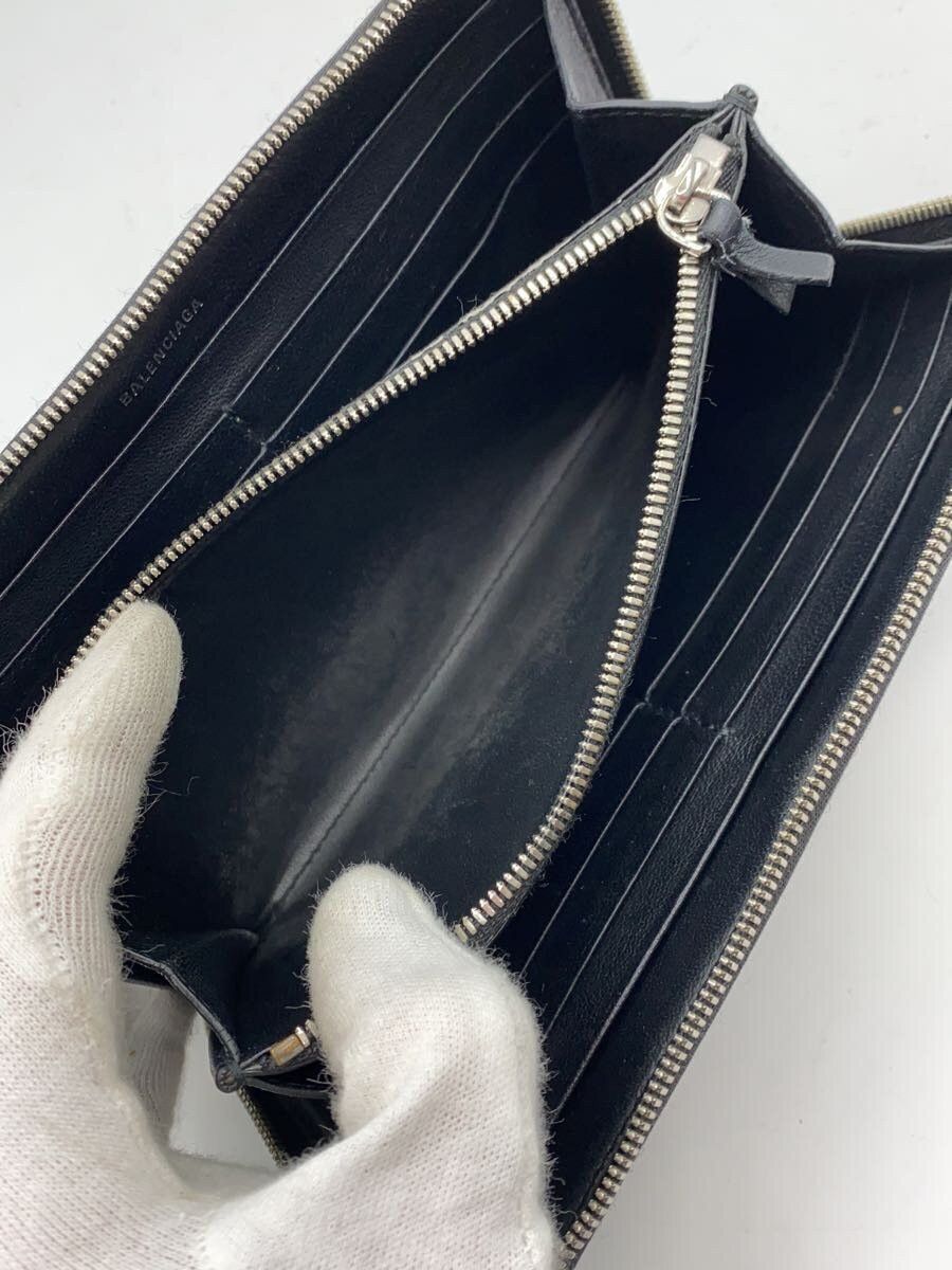 Balenciaga Balenciaga Leather Long Wallet Black Size ONE SIZE - 5 Thumbnail