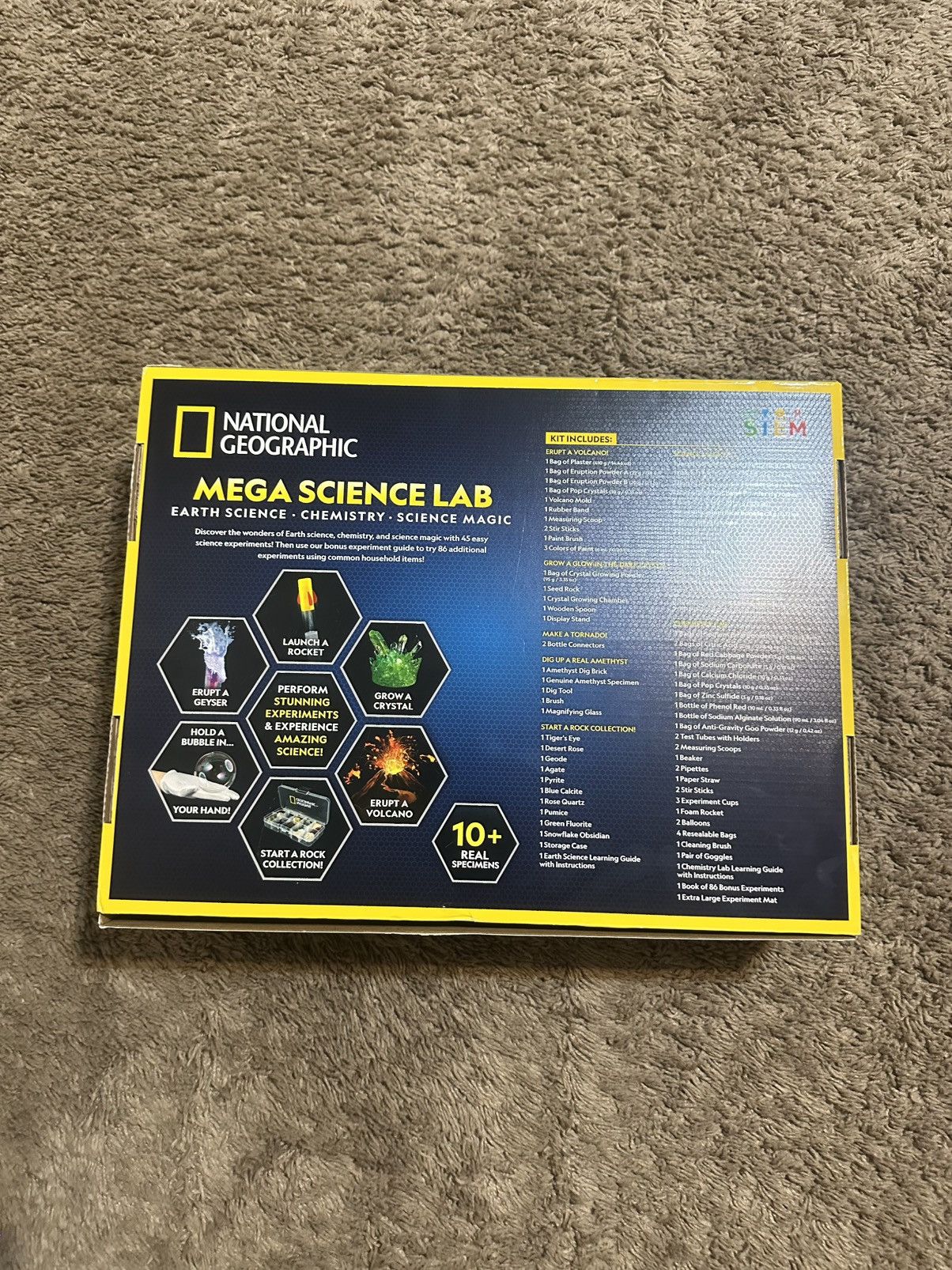 Nike 130 Experiments Science Kit Earth Chemistry Toys Magic Size US L / EU 52-54 / 3 - 2 Thumbnail
