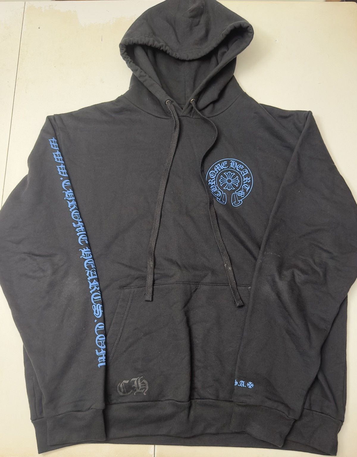 Chrome Hearts Chrome Hearts Online Exclusive Hoodie 'Black/Blue' Size US L / EU 52-54 / 3 - 1 Preview