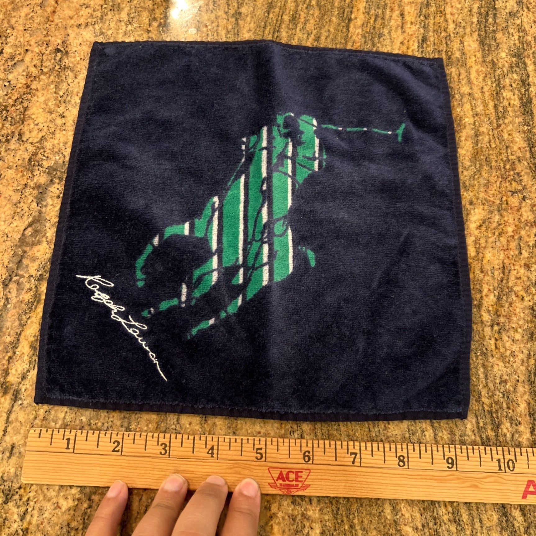 Ralph Lauren Ralph Lauren Towel Handkerchief Blue Big Pony Handkerchief multi-color Navy Polo Pony Brand Shirt? Size ONE SIZE - 3 Thumbnail