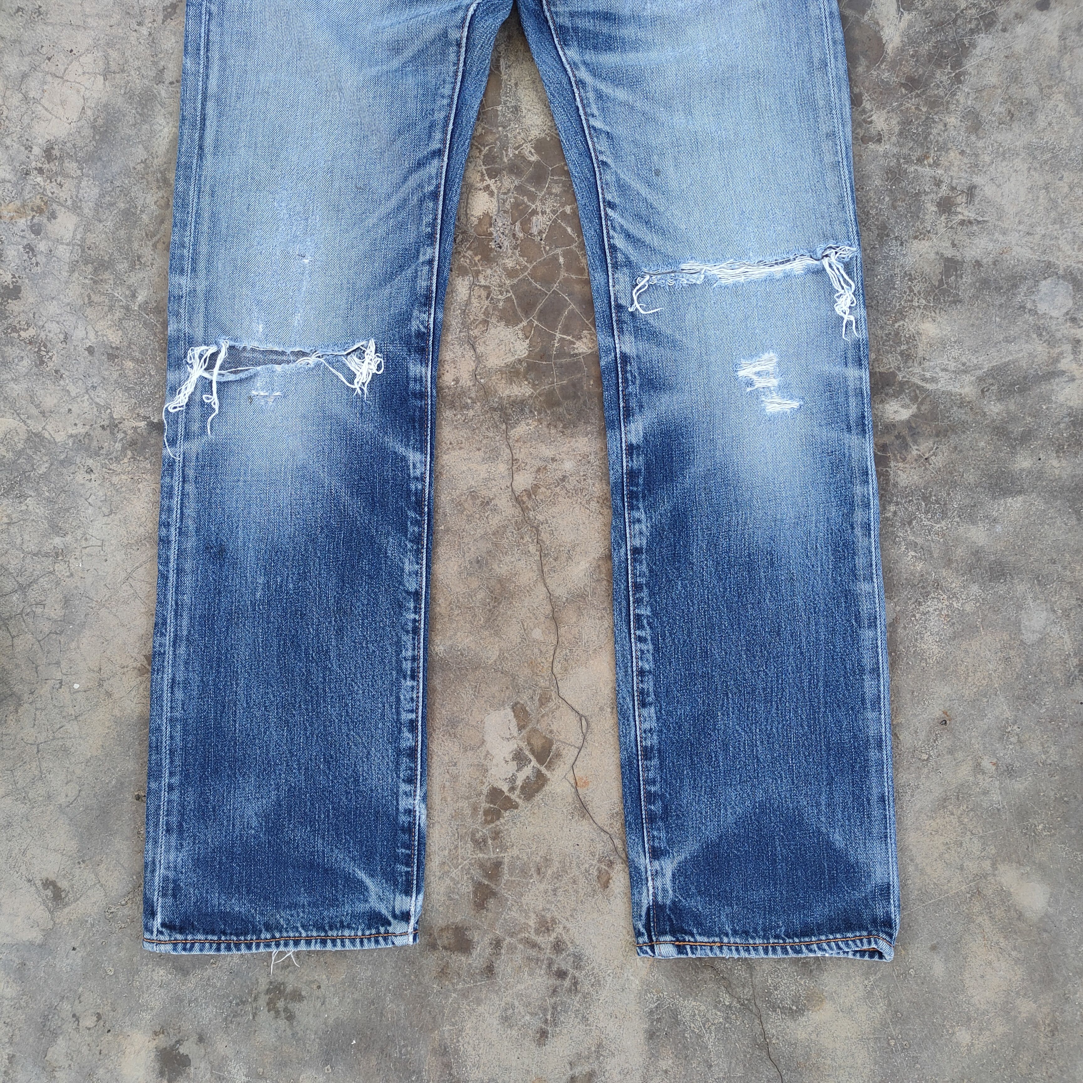Levi's Vintage Clothing W30 VINTAGE LEVI'S 502 FADED DISTRESSED JEAN DENIM PANTS Size US 30 / EU 46 - 4 Thumbnail