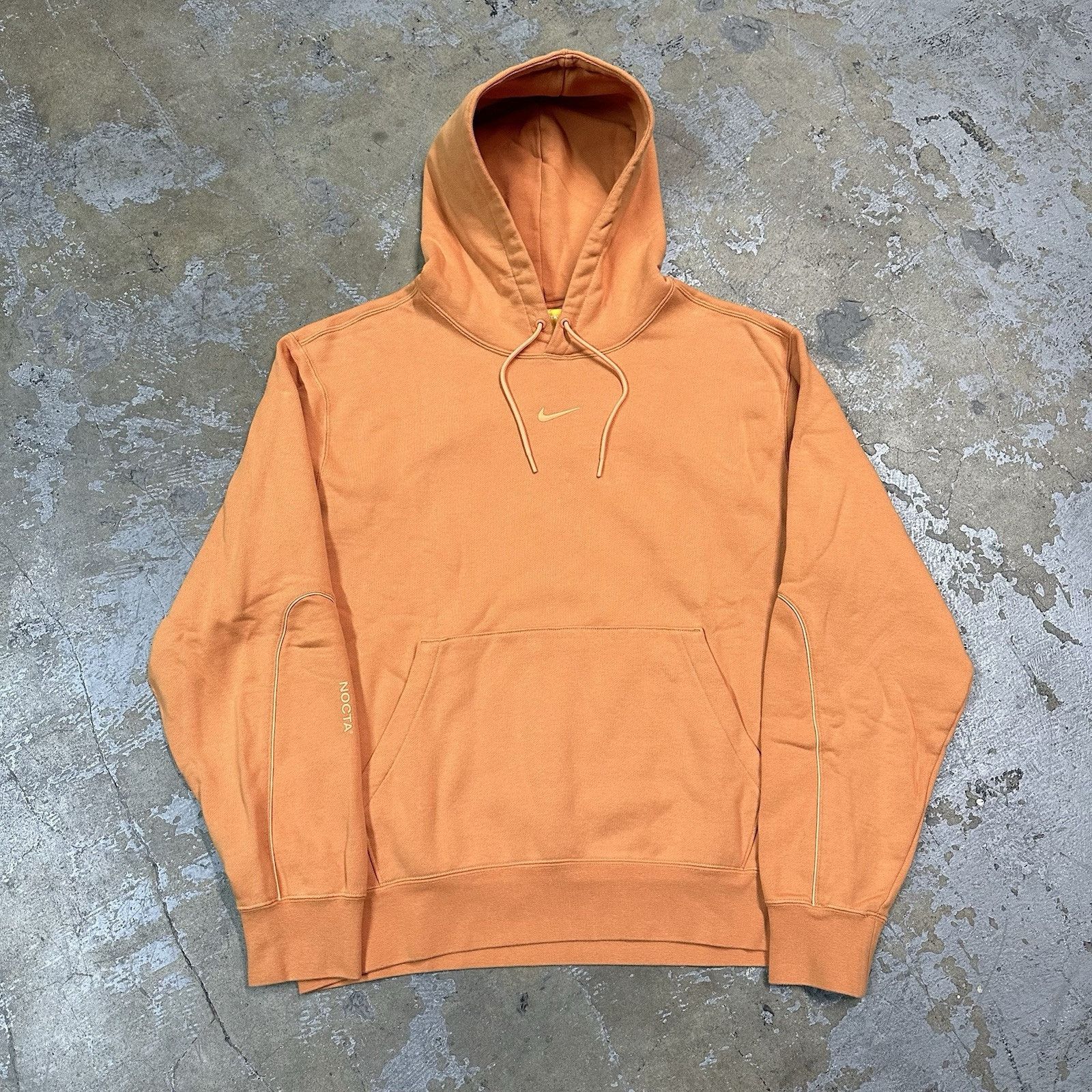 Drake × Nike NWT Nike x NOCTA Hot Curry Orange Center Swoosh Check Hoodie Size US L / EU 52-54 / 3 - 1 Thumbnail
