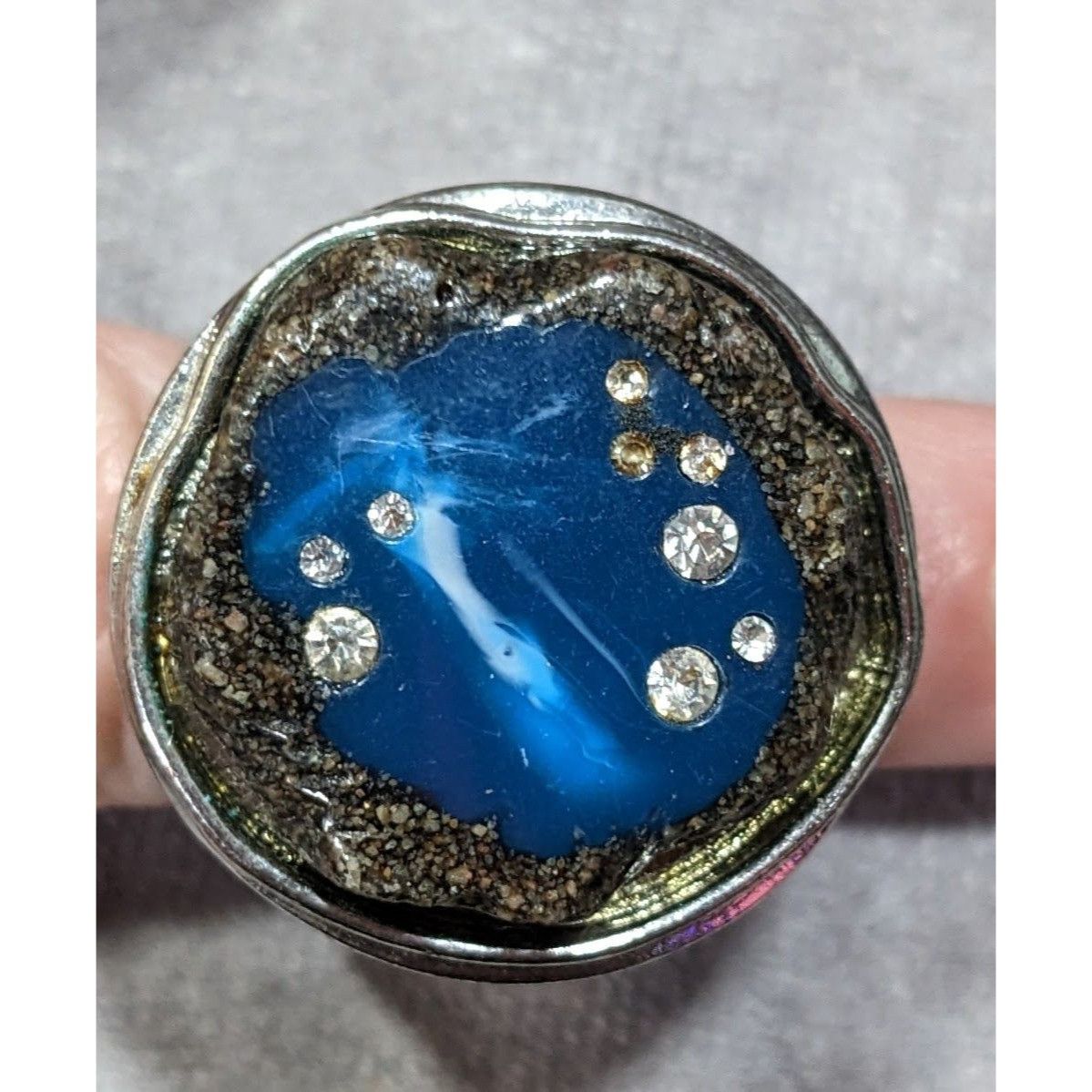 Other Vintage Chunky Lucite And Faux Stone Constellation Statement Size ONE SIZE - 9 Thumbnail