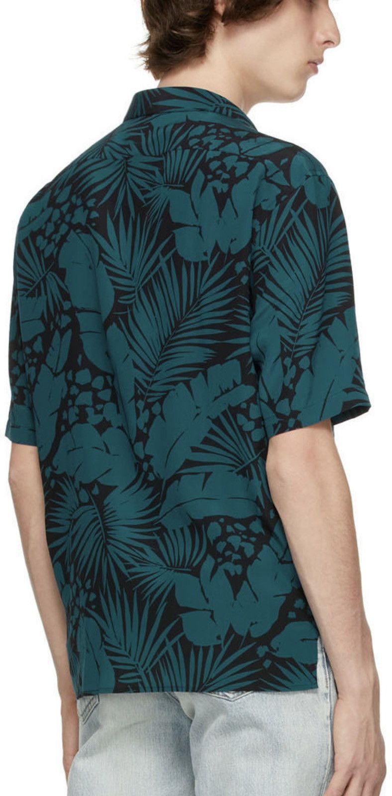 Saint Laurent Paris Palm print silk Short sleeves shirt size40 Size US M / EU 48-50 / 2 - 2 Thumbnail