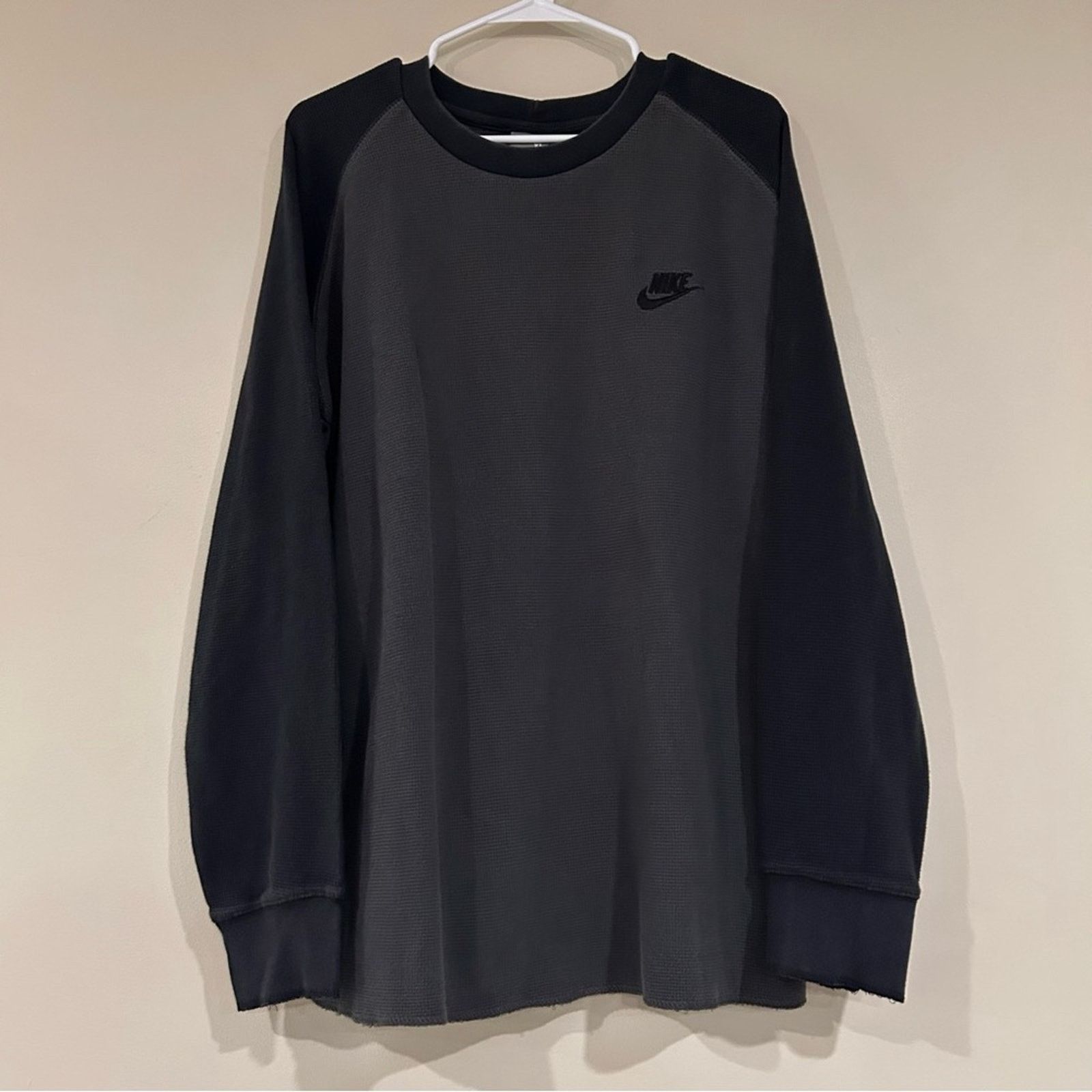 Nike Vintage Nike Waffle Thermal Long Sleeve Shirt Size US XL / EU 56 / 4 - 1 Thumbnail