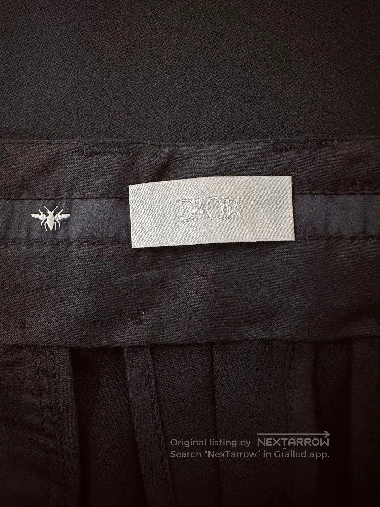 Dior DIOR Wool Black Casual Trousers. Size US 32 / EU 48 - 6 Thumbnail