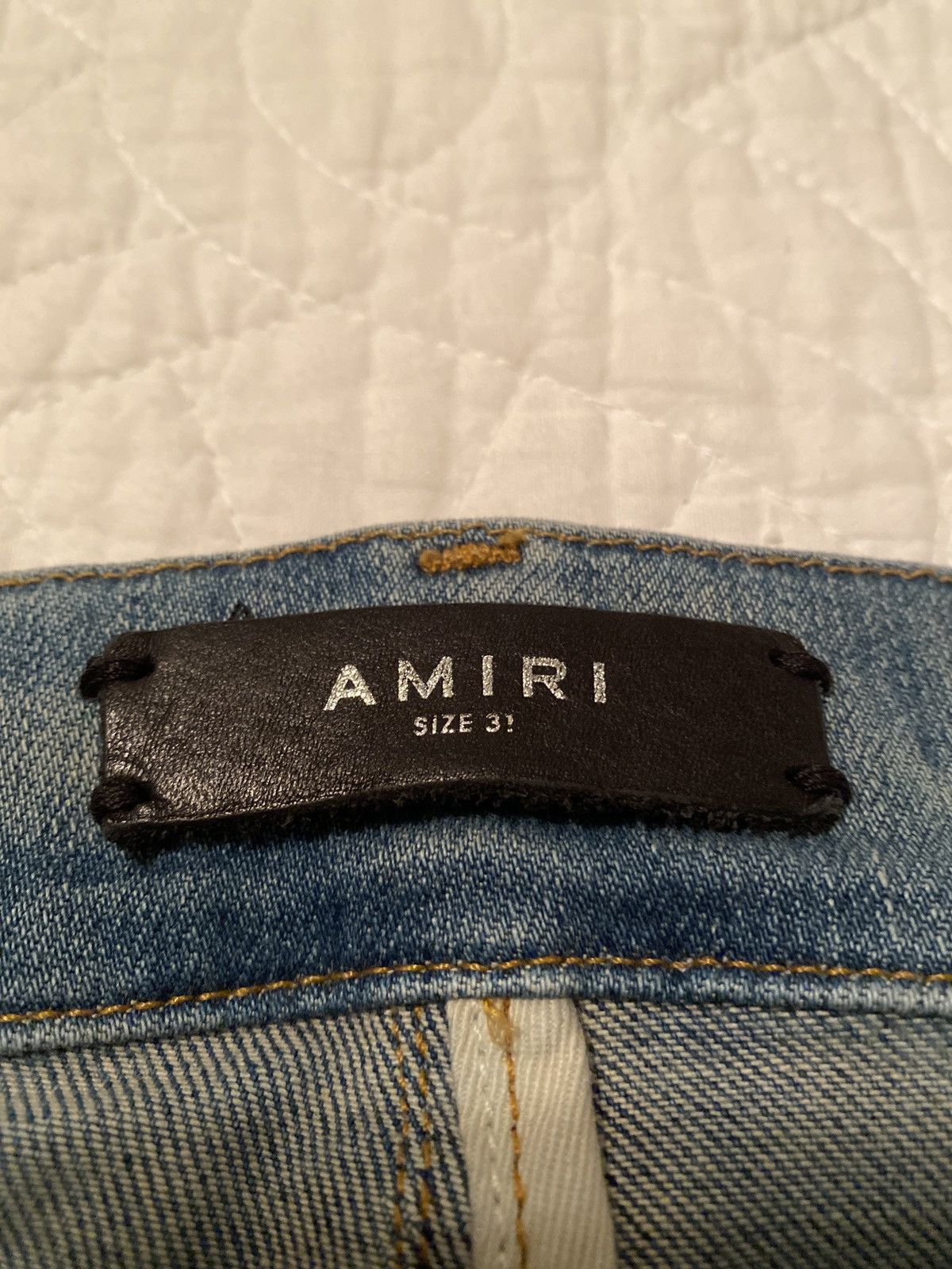 Amiri Amiri Jeans Old English Logo - Clay Indigo Size US 31 - 2 Thumbnail