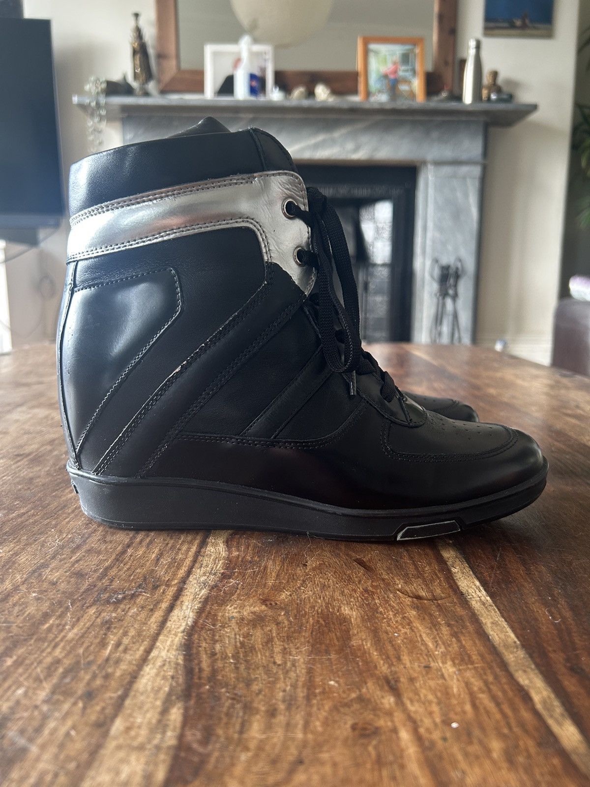 Dirk Bikkembergs 2000s Dirk Bikkembergs Platform Wedge Sneakers Size US 6 / IT 36 - 4 Thumbnail