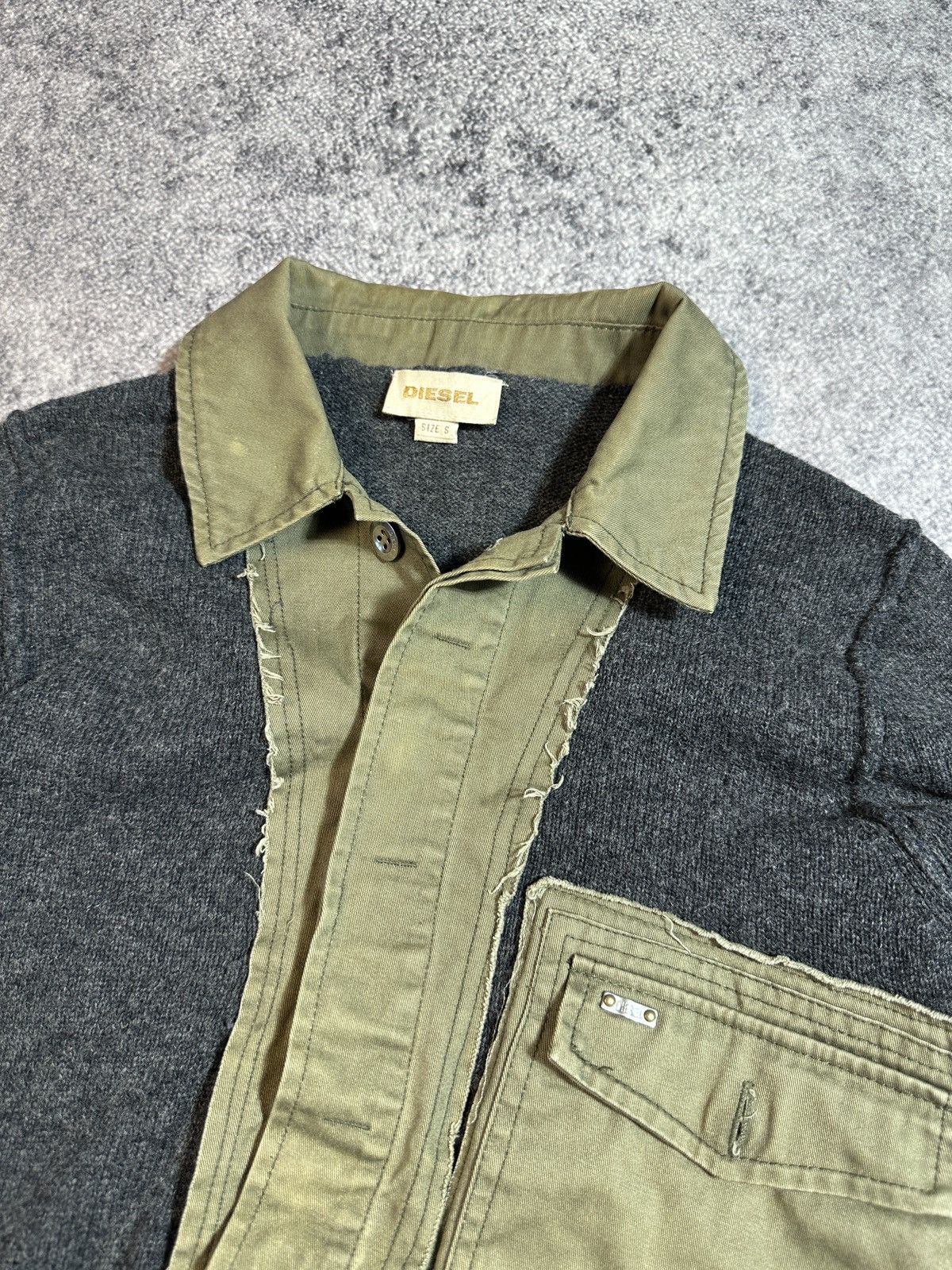 Diesel Y2K Vintage Diesel Sweater Pocket Avant Garde Style VTg USA Size US S / EU 44-46 / 1 - 2 Thumbnail
