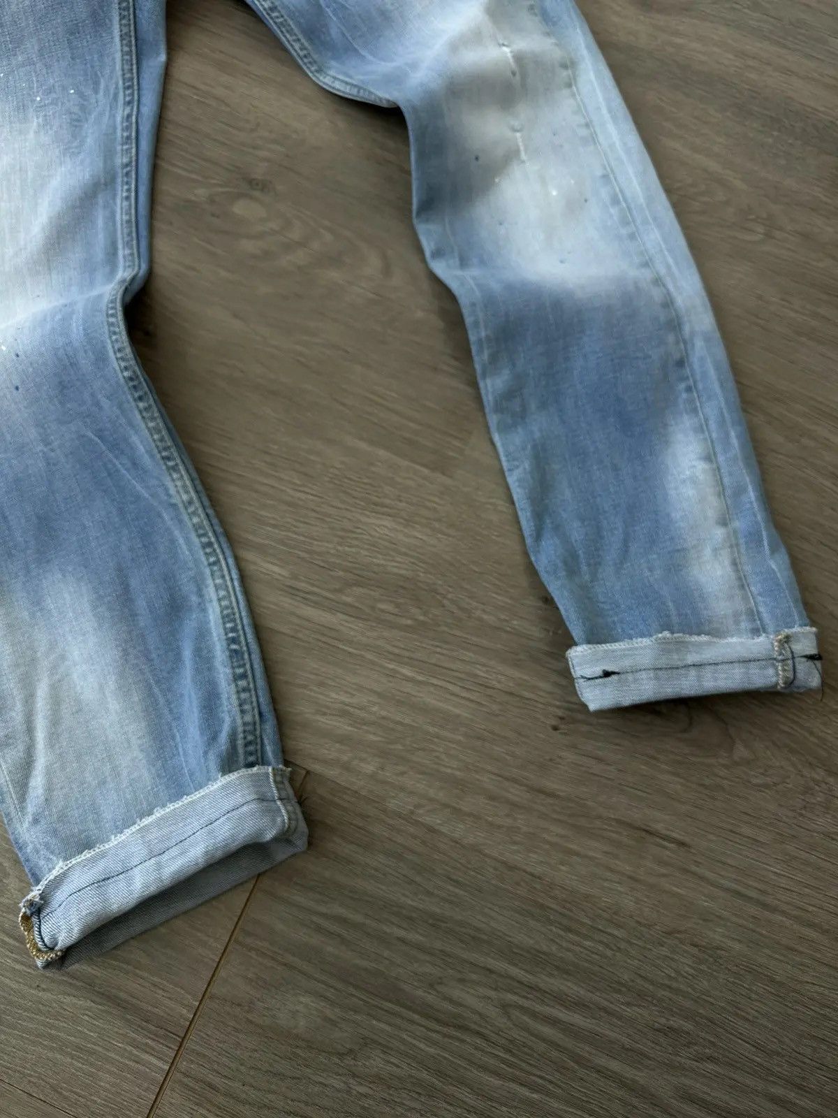 Dsquared2 Vintage Japanese Denim Blue Faded Dsquared Mens Pants Size US 30 / EU 46 - 4 Thumbnail