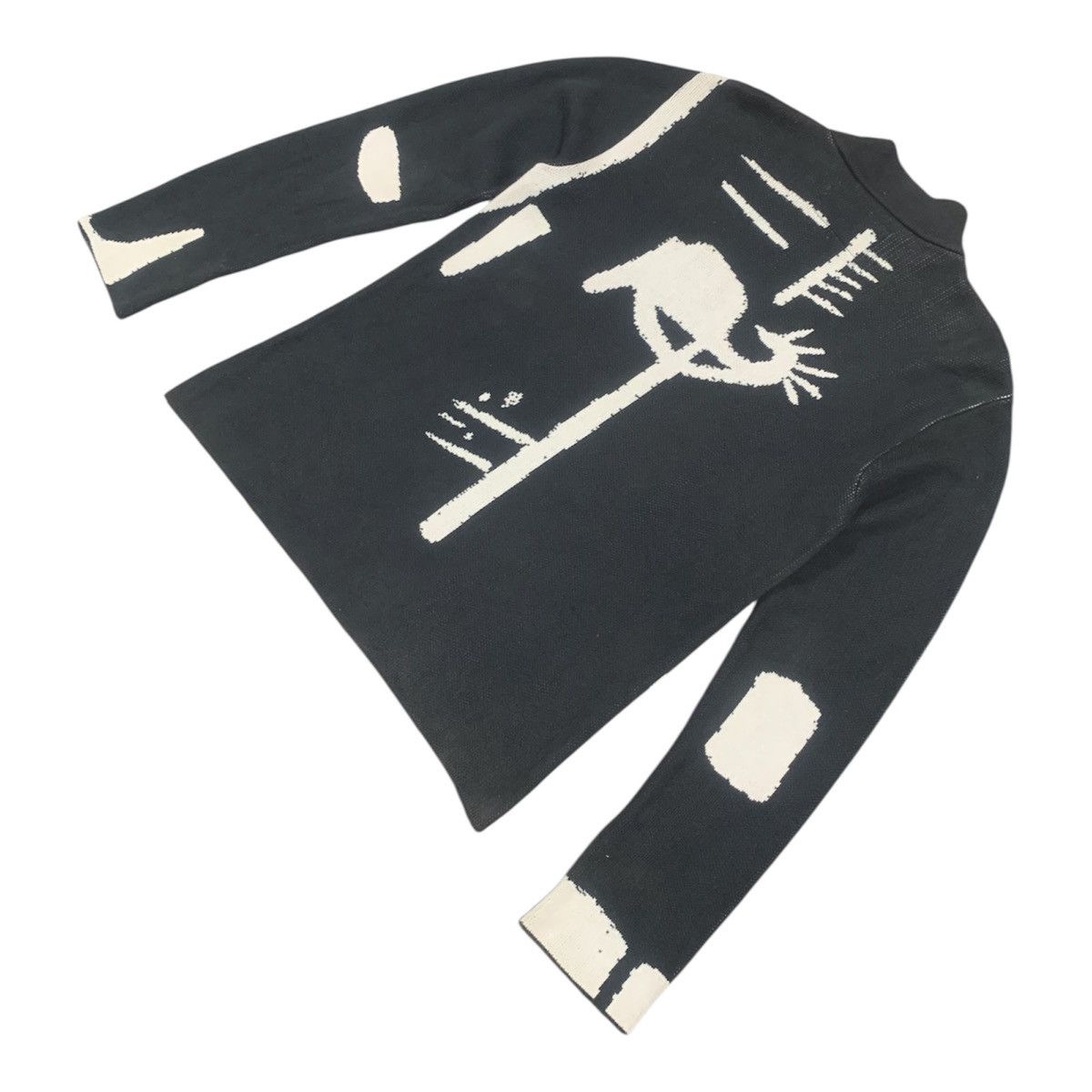 agnes b. Agnes B Homme x Laone Lopes Pull d'artiste Knit Sweater Size US S / EU 44-46 / 1 - 9 Thumbnail