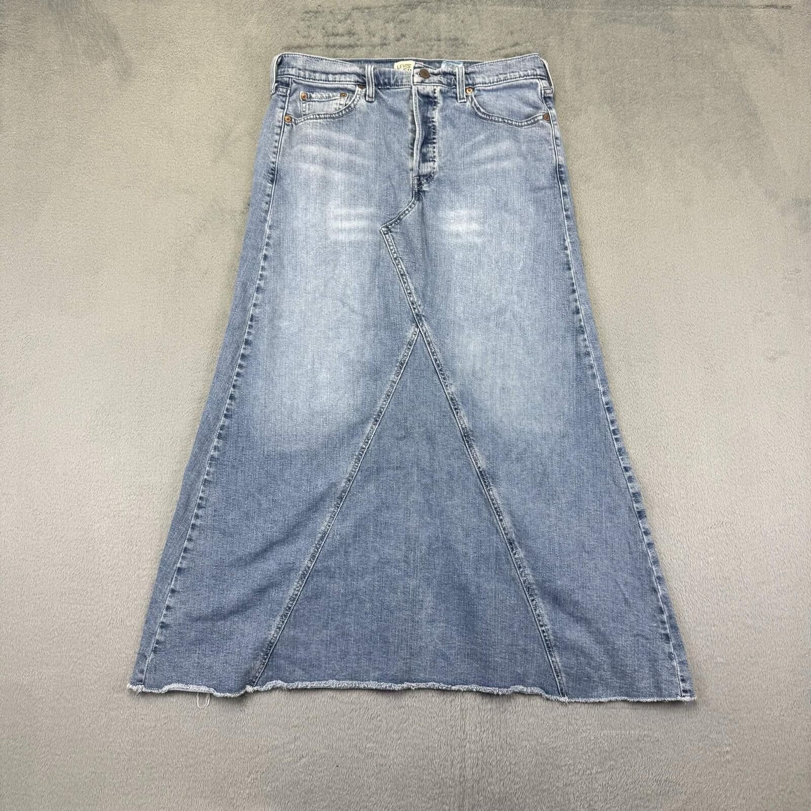 Levi's Levi's Vintage Style Denim Maxi Skirt Size 32" / US 10 / IT 46 - 1 Thumbnail