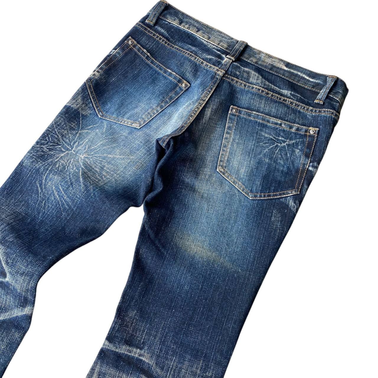 Japanese Brand FLARED STARBURST WASH BY MODERN LOVERS RUSTY GHOSTCLAW MARK Size US 28 / EU 44 - 16 Thumbnail