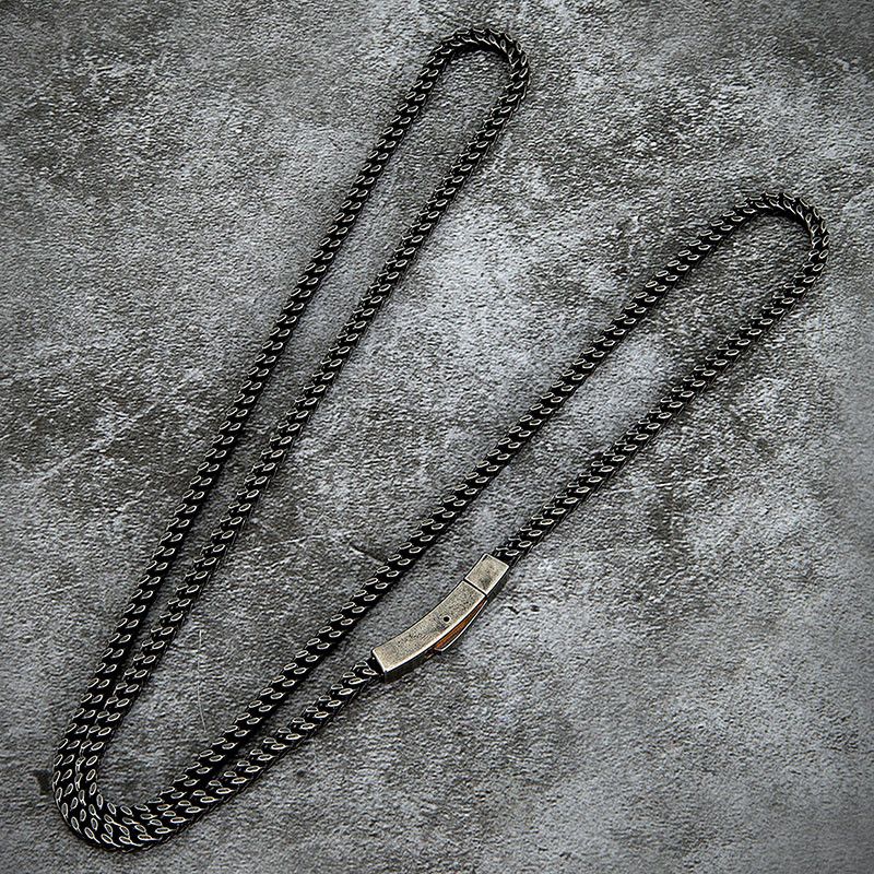 Jewelry Curb Cuban Link Chain Necklace Size ONE SIZE - 2 Thumbnail