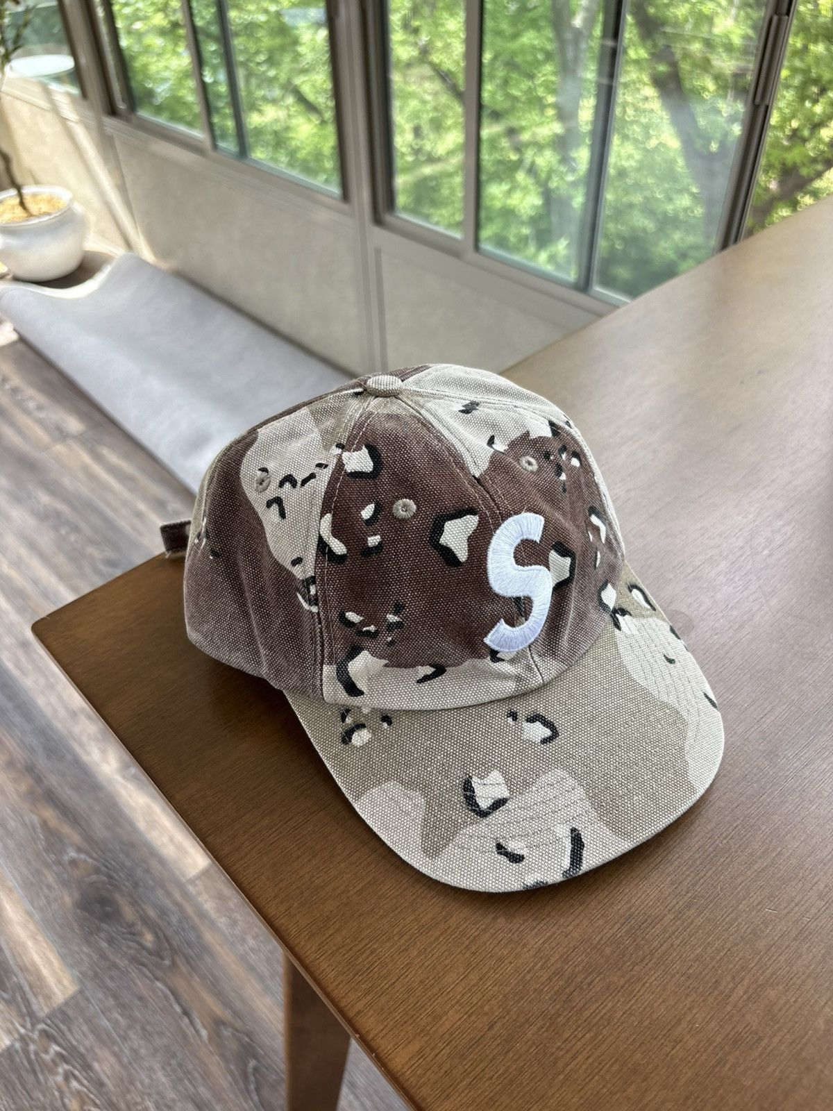 Supreme Supreme Tonal S Logo 6 Panel Cap Desert Camo Fw17 | Grailed