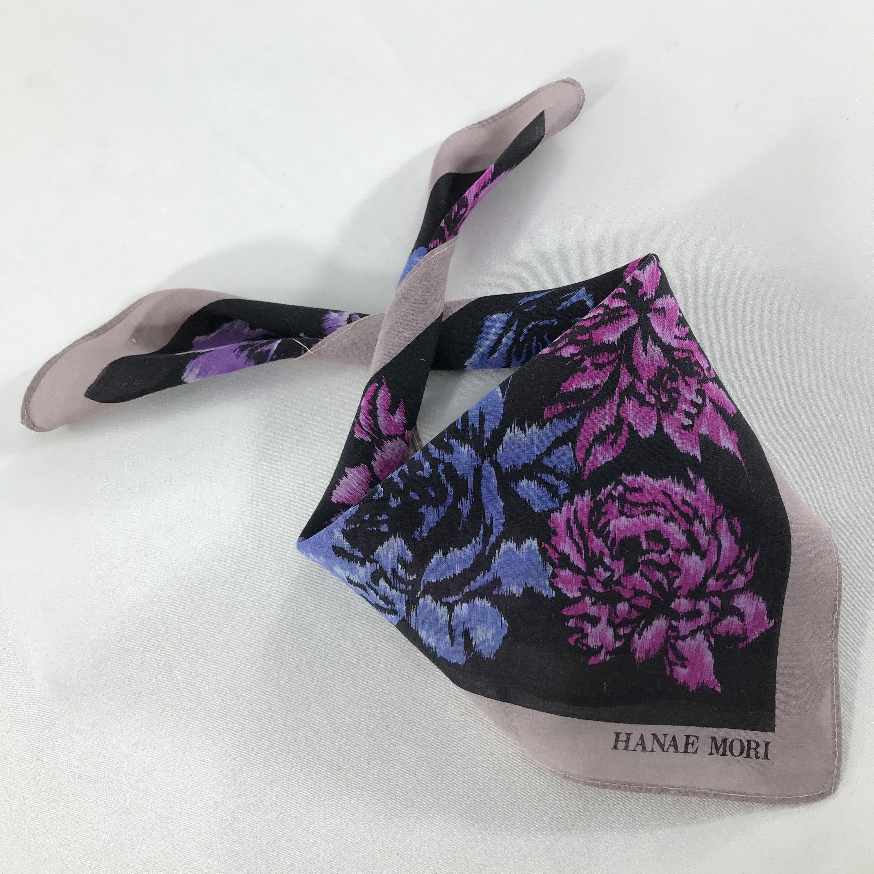 Hanae Mori × Vintage Hanae Mori Bandana/ Handkerchief / Neckerchief Size ONE SIZE - 2 Thumbnail