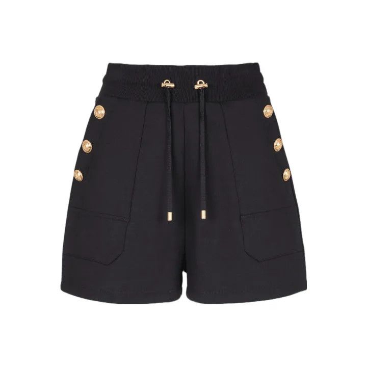 Balmain Balmain FW23 6-Button Knit Shorts for Women 0079 Size 26" / US 2 / IT 38 - 1 Thumbnail