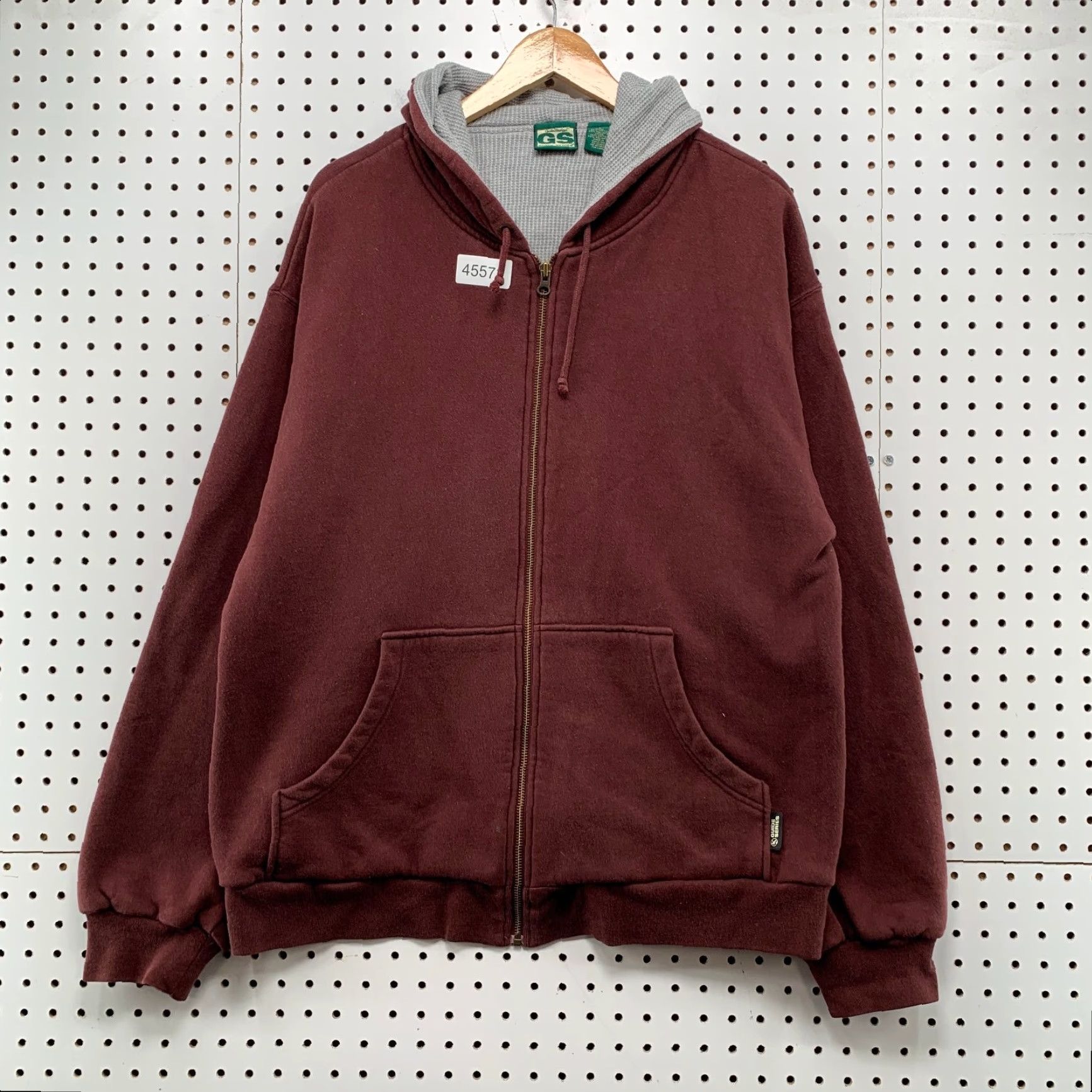 Vintage VINTAGE Gander Mountain Hoodie Mens Large Gray Maroon Thermal Lined Hooded Size US L / EU 52-54 / 3 - 2 Thumbnail