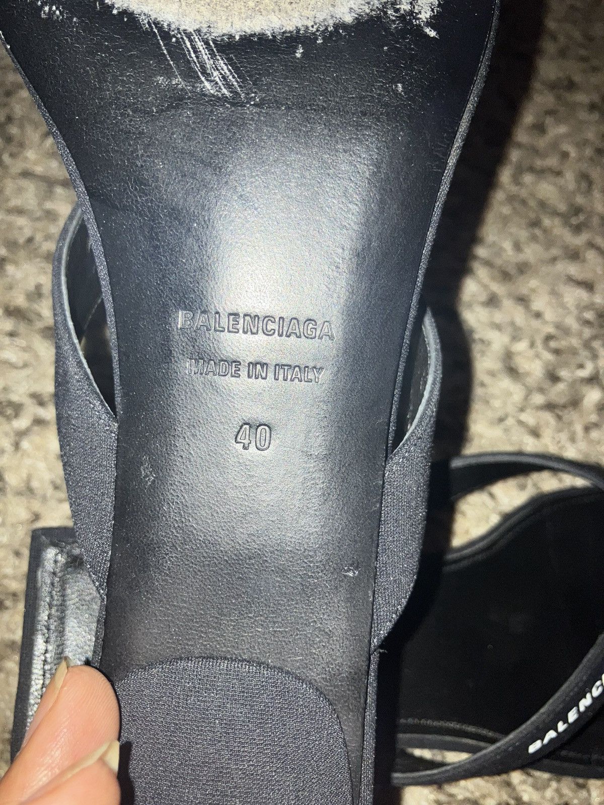 Balenciaga BALENCIAGA LOGO SANDALS LEATHER AND SUEDE 40 Size US 10 / IT 40 - 8 Thumbnail