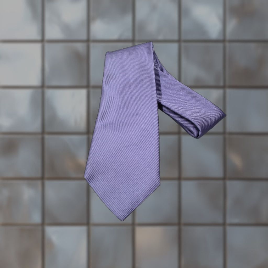 David Donahue David Donahue Silk Tie One Size Purple Striped Handmade Designer Made in Italy Mens Size ONE SIZE - 1 Thumbnail